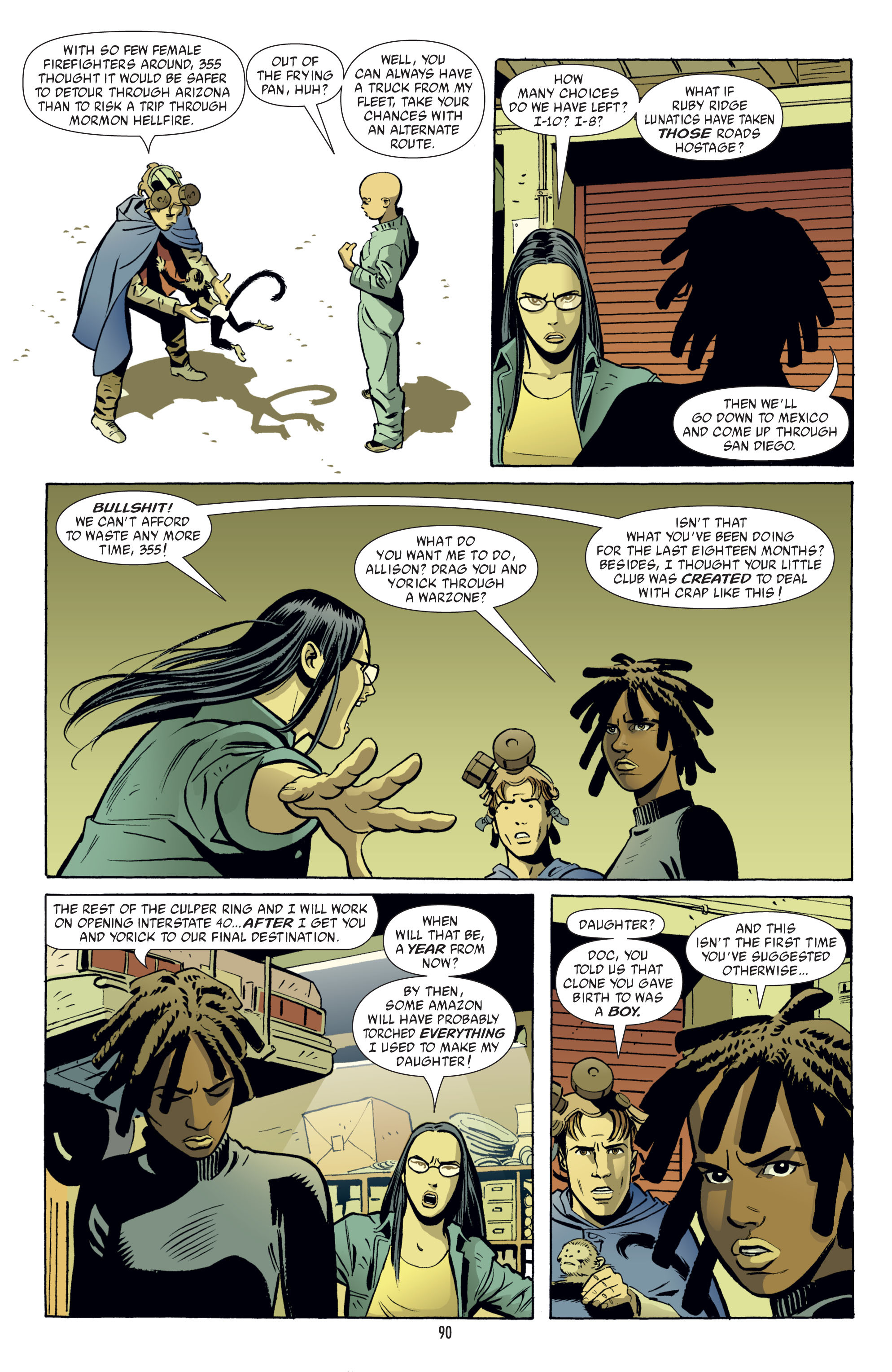Read online Y: The Last Man (2002) comic -  Issue # _TPB 4 - 90