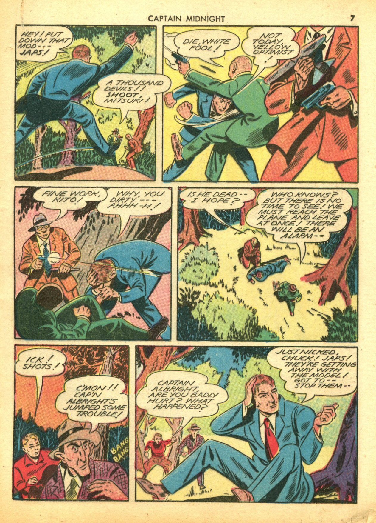 Read online Captain Midnight (1942) comic -  Issue #5 - 7