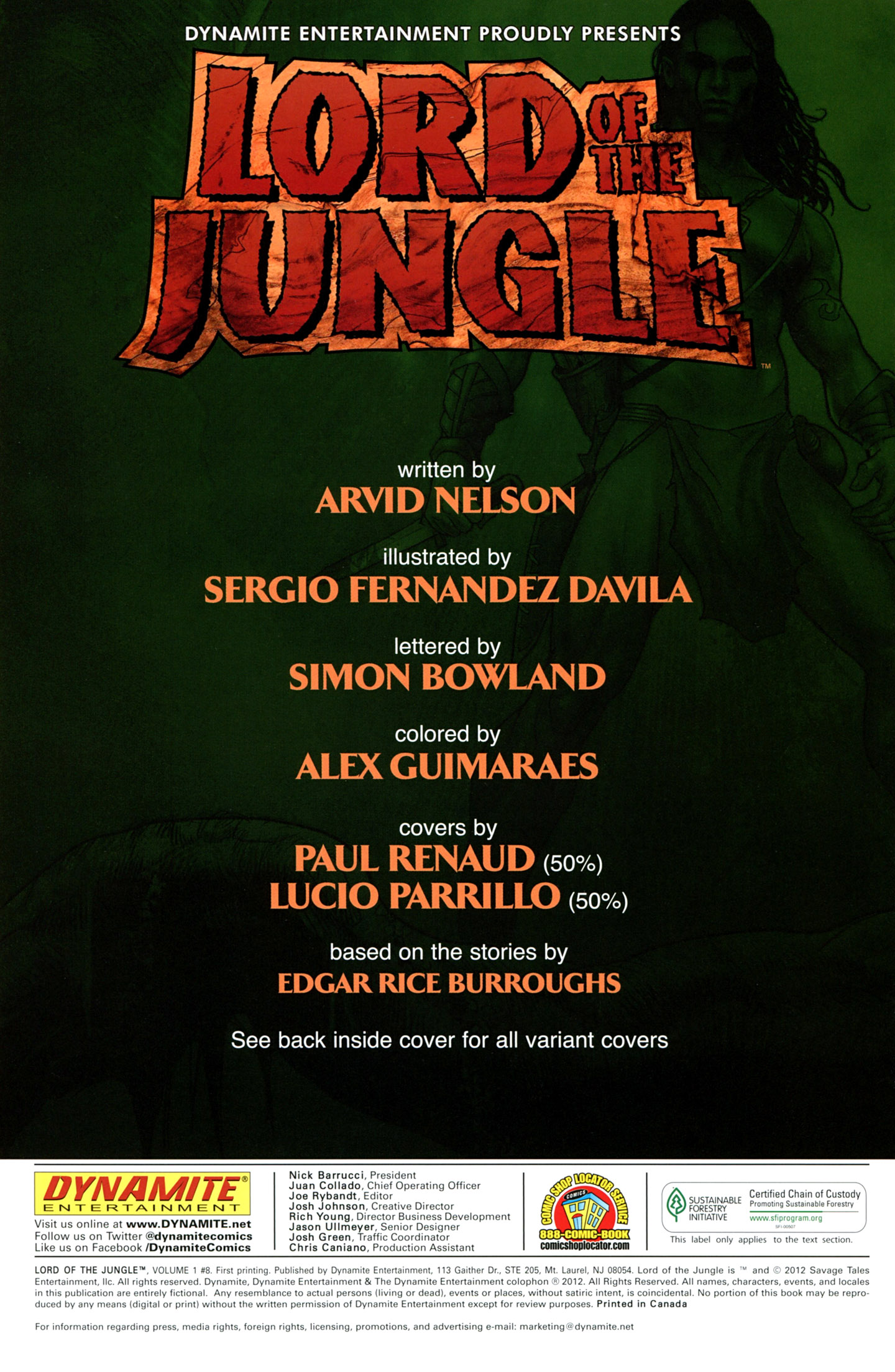 Read online Lord Of The Jungle (2012) comic -  Issue #8 - 2