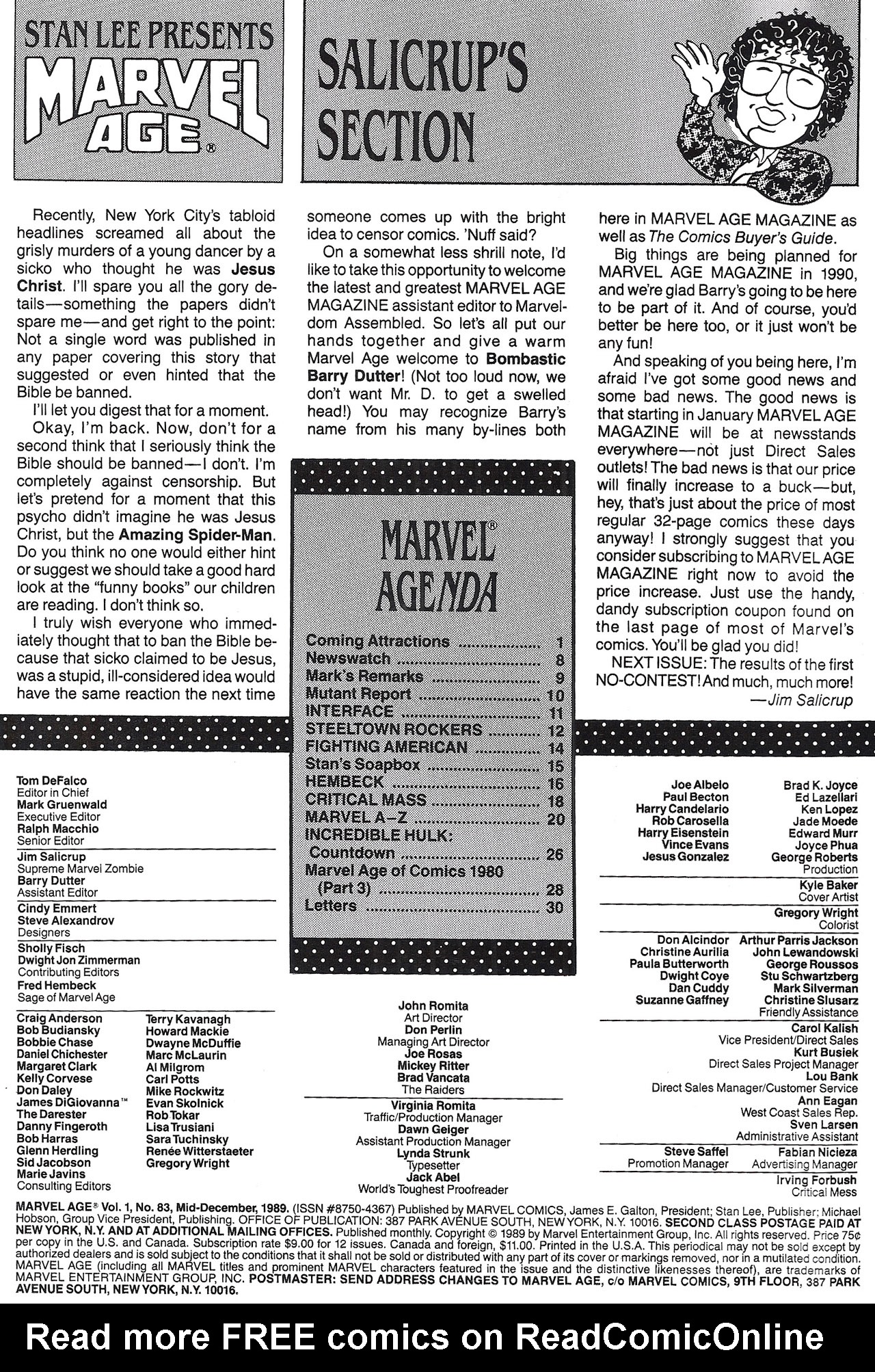 Read online Marvel Age comic -  Issue #83 - 2