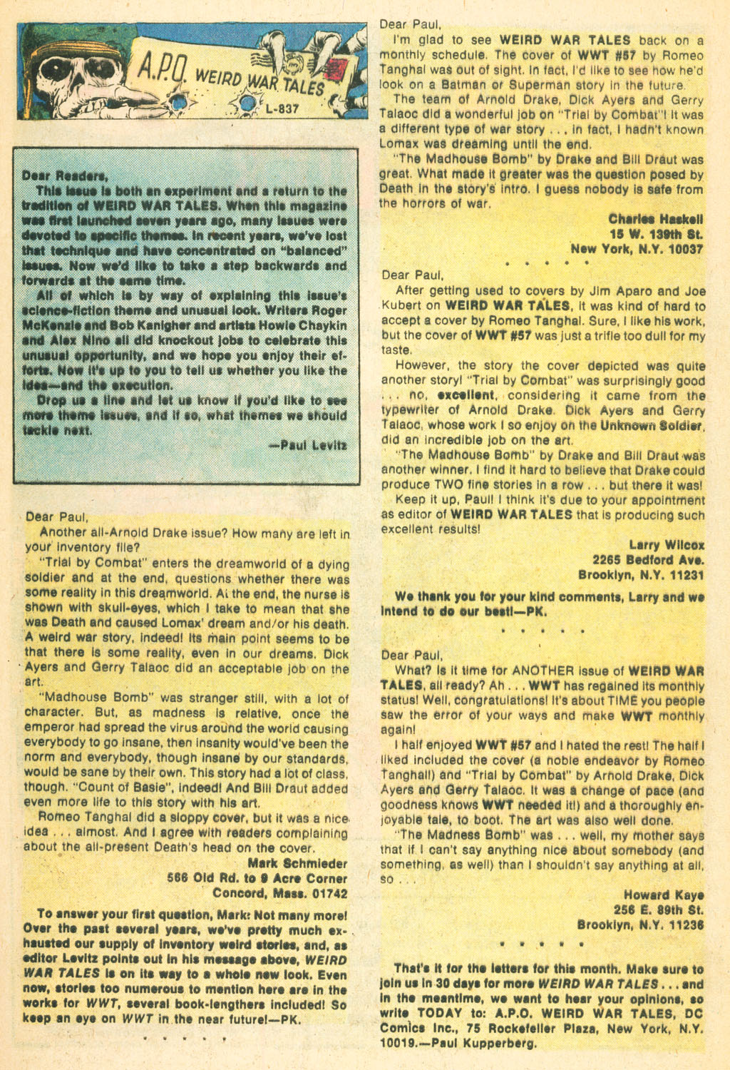 Read online Weird War Tales (1971) comic -  Issue #61 - 33