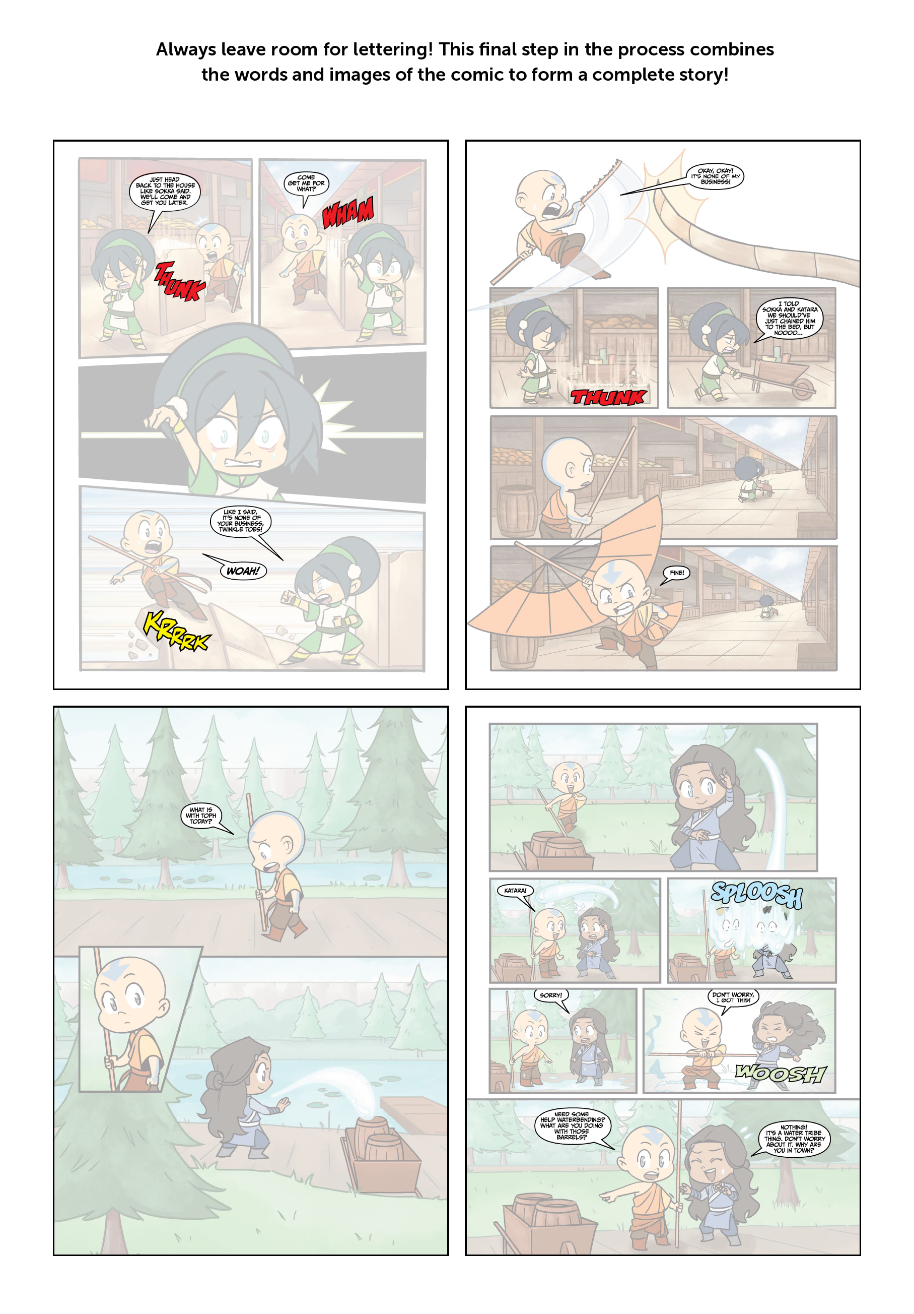 Read online Avatar: The Last Airbender Chibis - Aang's Unfreezing Day comic -  Issue # Full - 47
