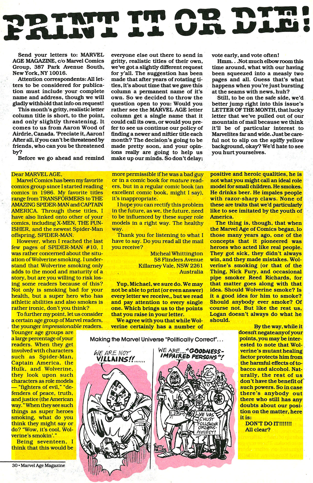 Read online Marvel Age comic -  Issue #116 - 31