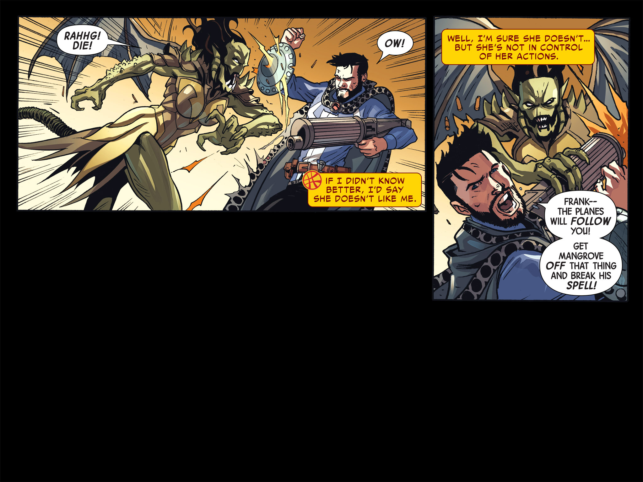 Read online Doctor Strange/Punisher: Magic Bullets Infinite Comic comic -  Issue #8 - 9