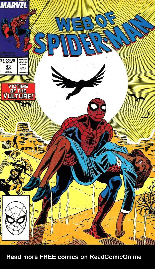 Read online Web of Spider-Man (1985) comic -  Issue #45 - 1