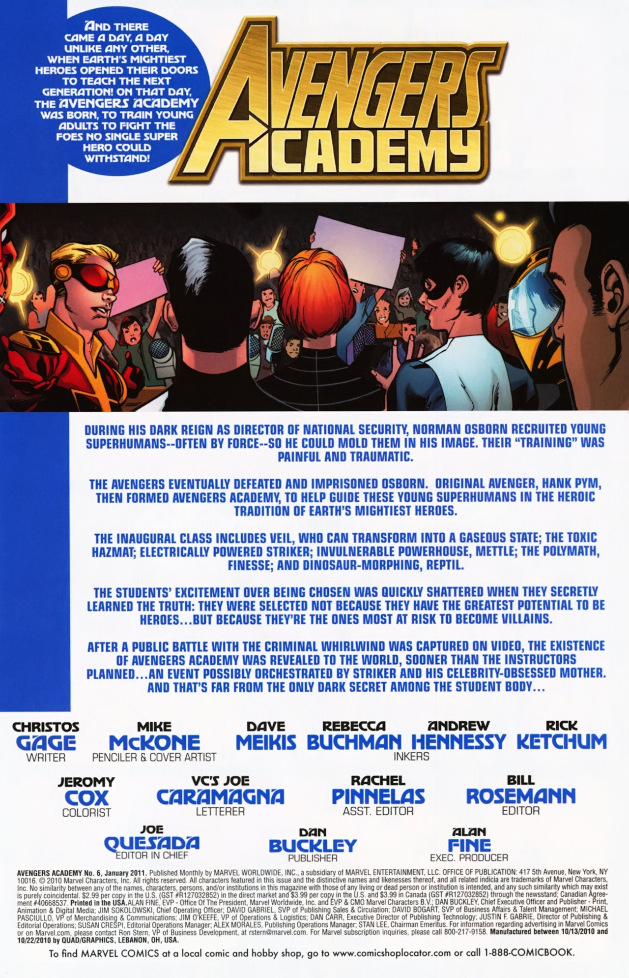 Read online Avengers Academy comic -  Issue #6 - 3