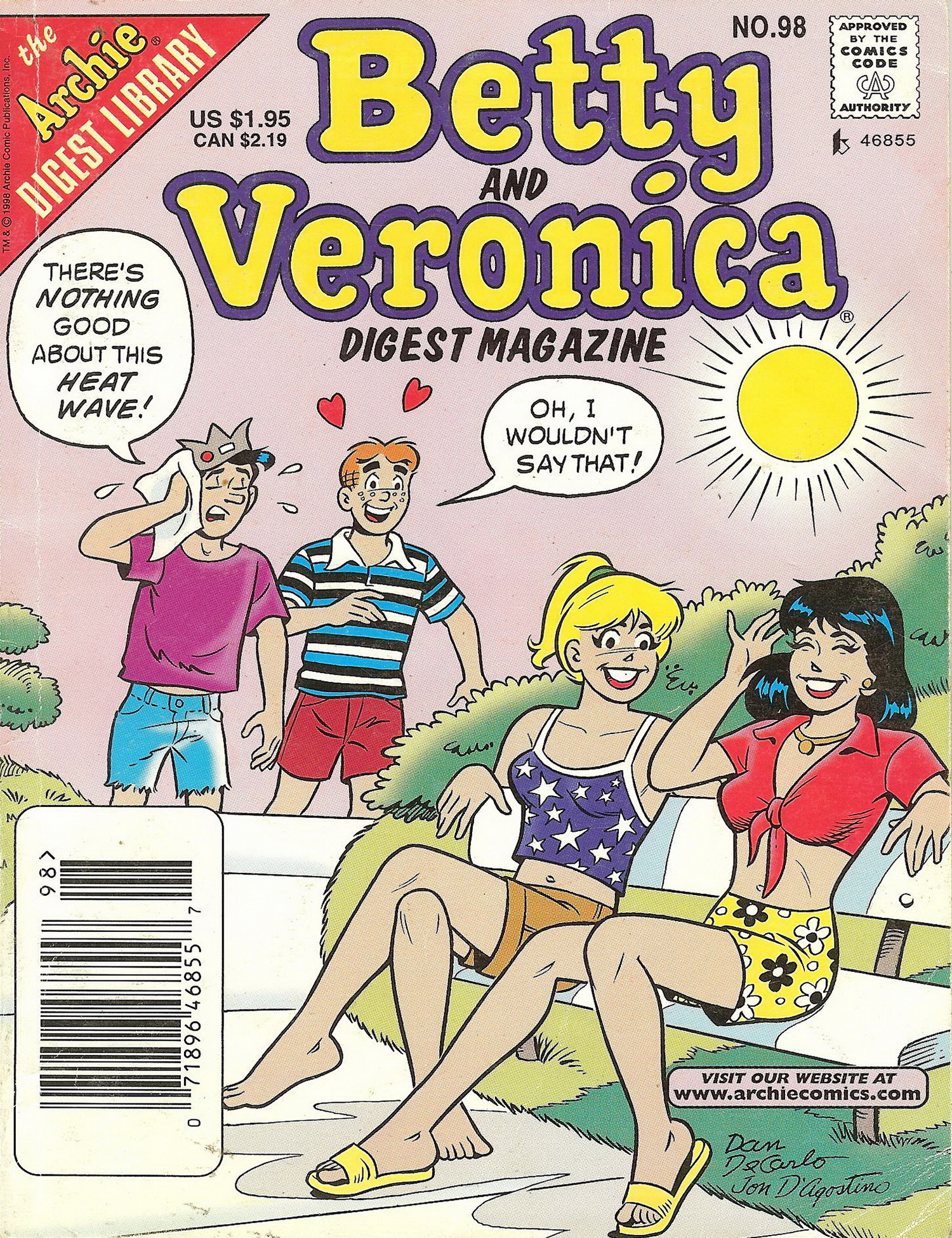 Read online Betty and Veronica Digest Magazine comic -  Issue #98 - 1