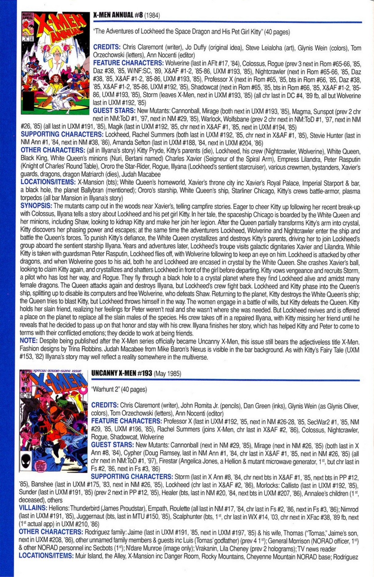 Read online Official Index to the Marvel Universe comic -  Issue #5 - 46