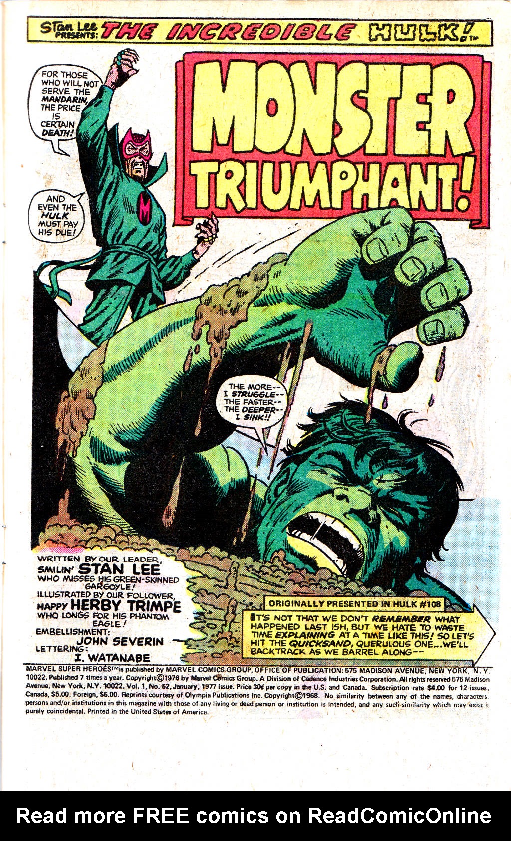 Read online Marvel Super-Heroes comic -  Issue #62 - 3