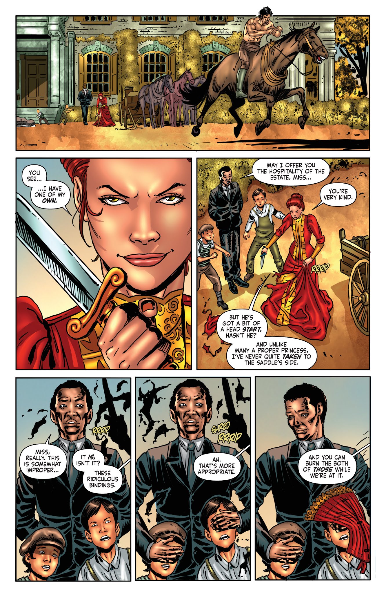 Read online Red Sonja/Tarzan comic -  Issue #2 - 8