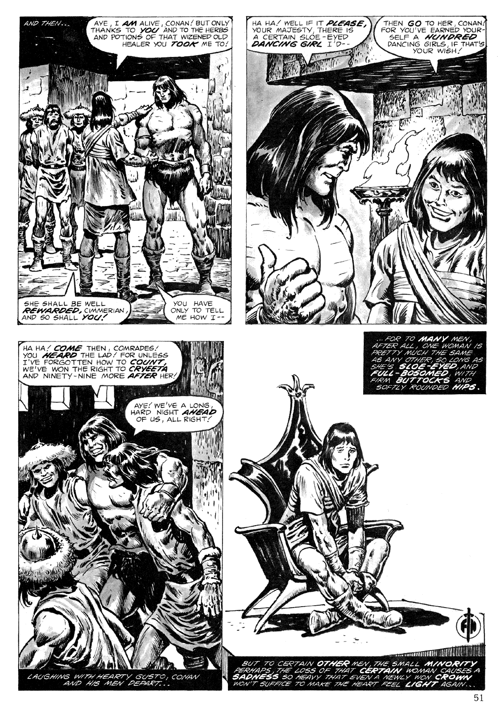 Read online The Savage Sword Of Conan comic -  Issue #71 - 51