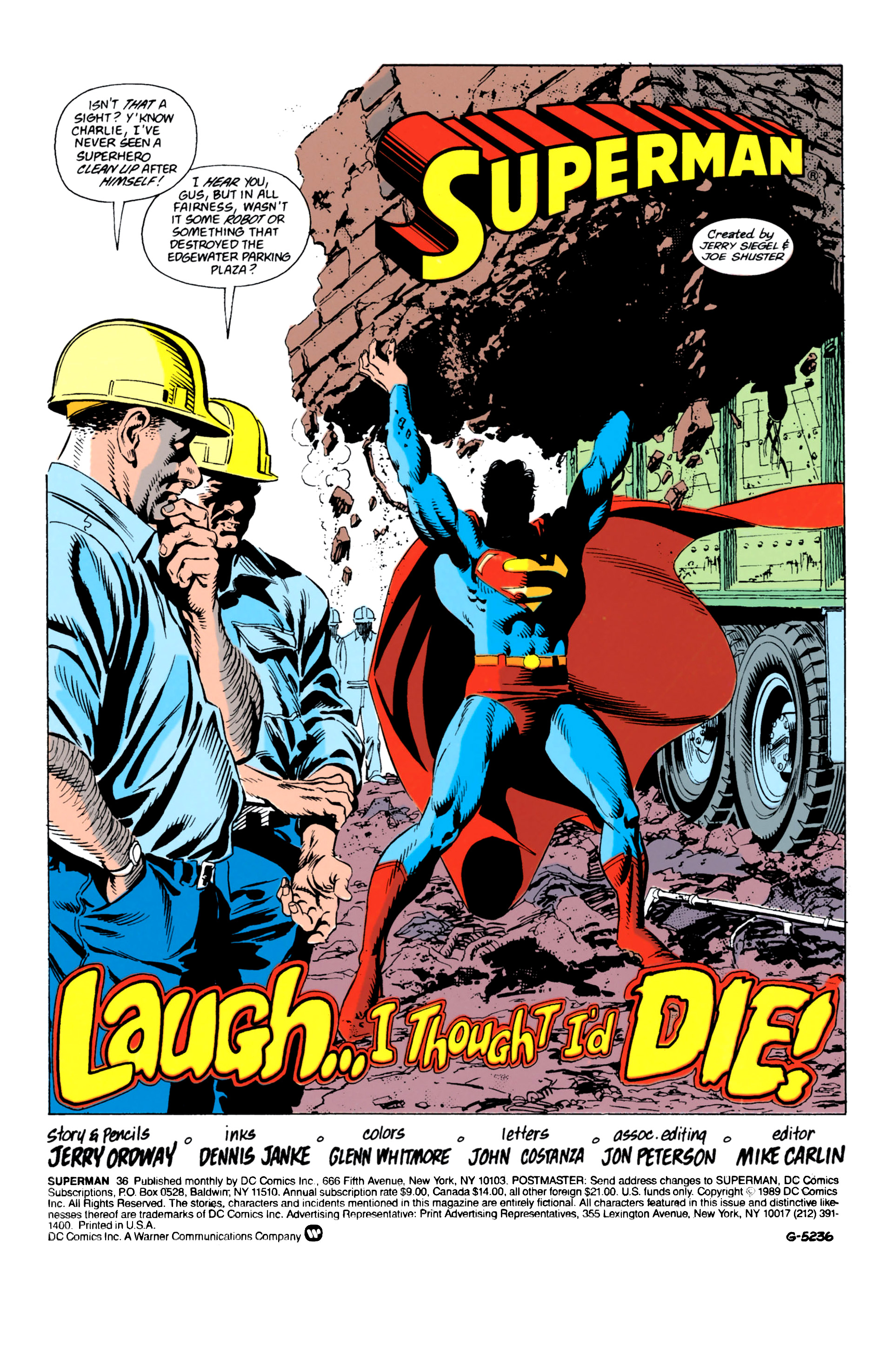 Read online Superman (1987) comic -  Issue #36 - 2