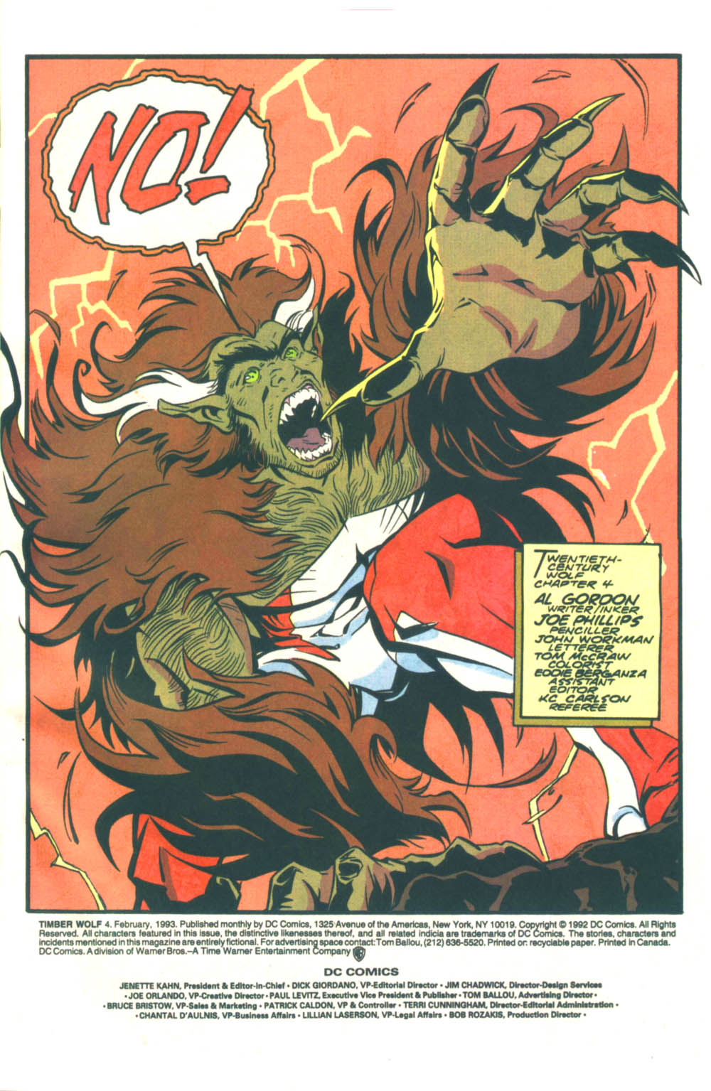 Read online Timber Wolf comic -  Issue #4 - 2