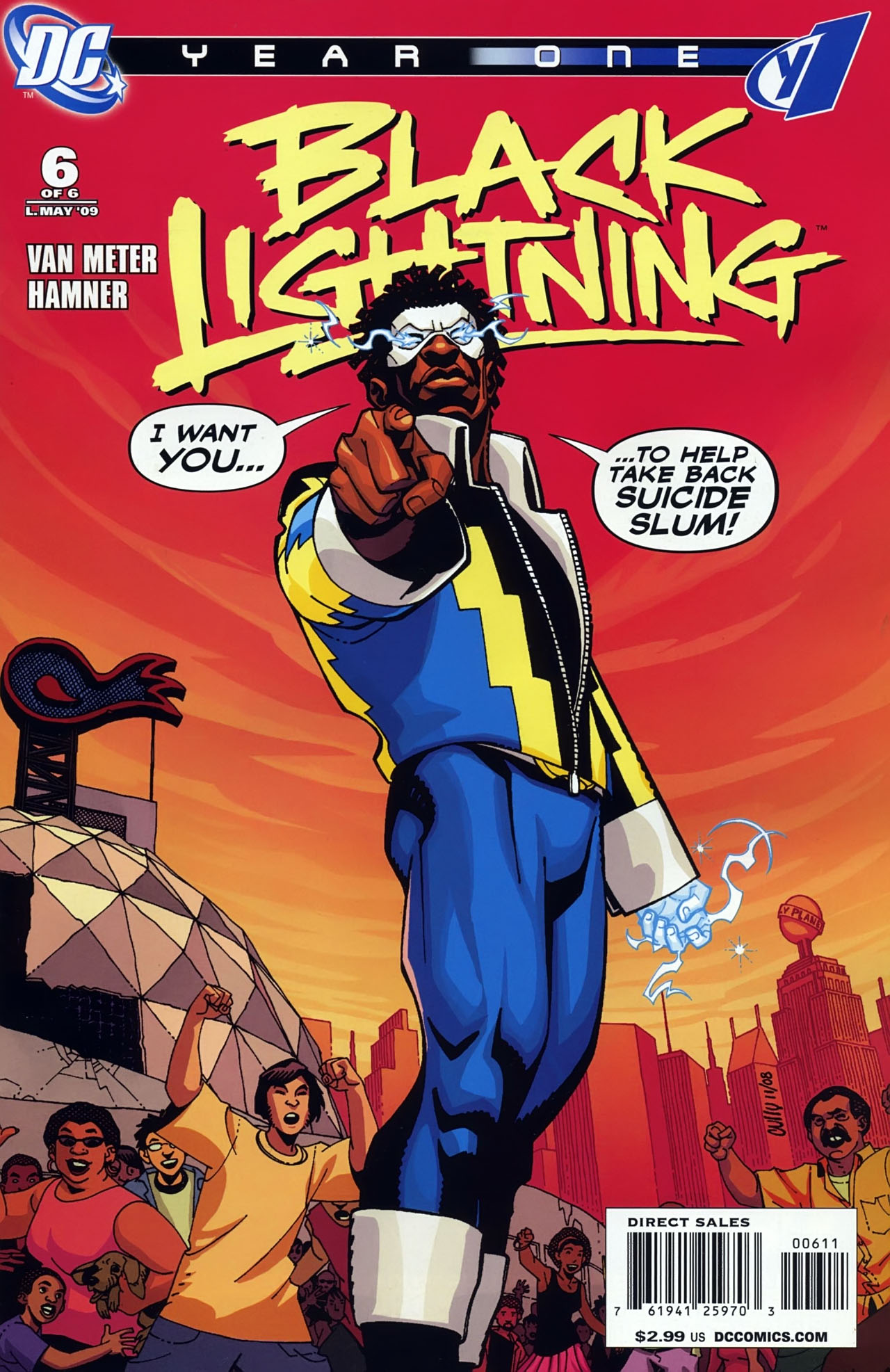 Read online Black Lightning: Year One comic -  Issue #6 - 1