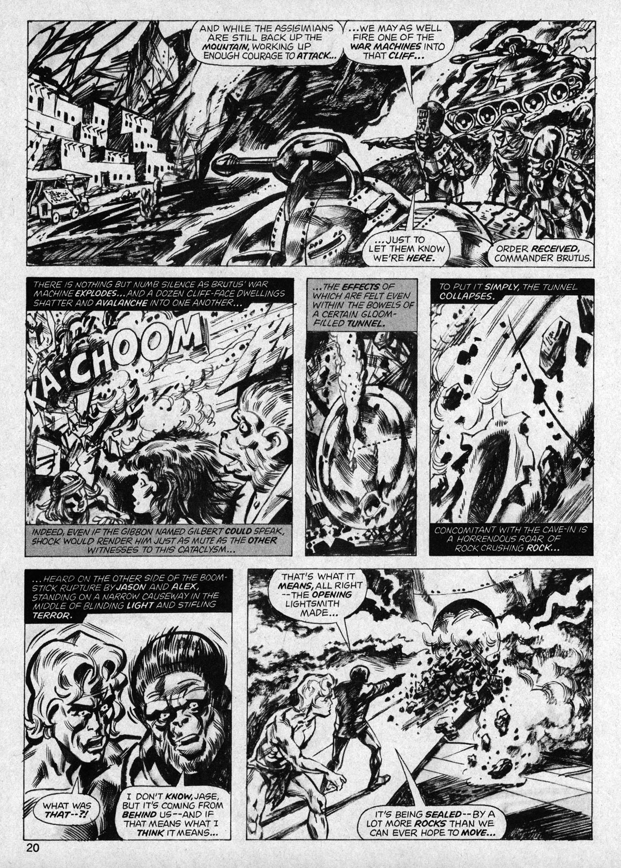 Read online Planet of the Apes comic -  Issue #19 - 20