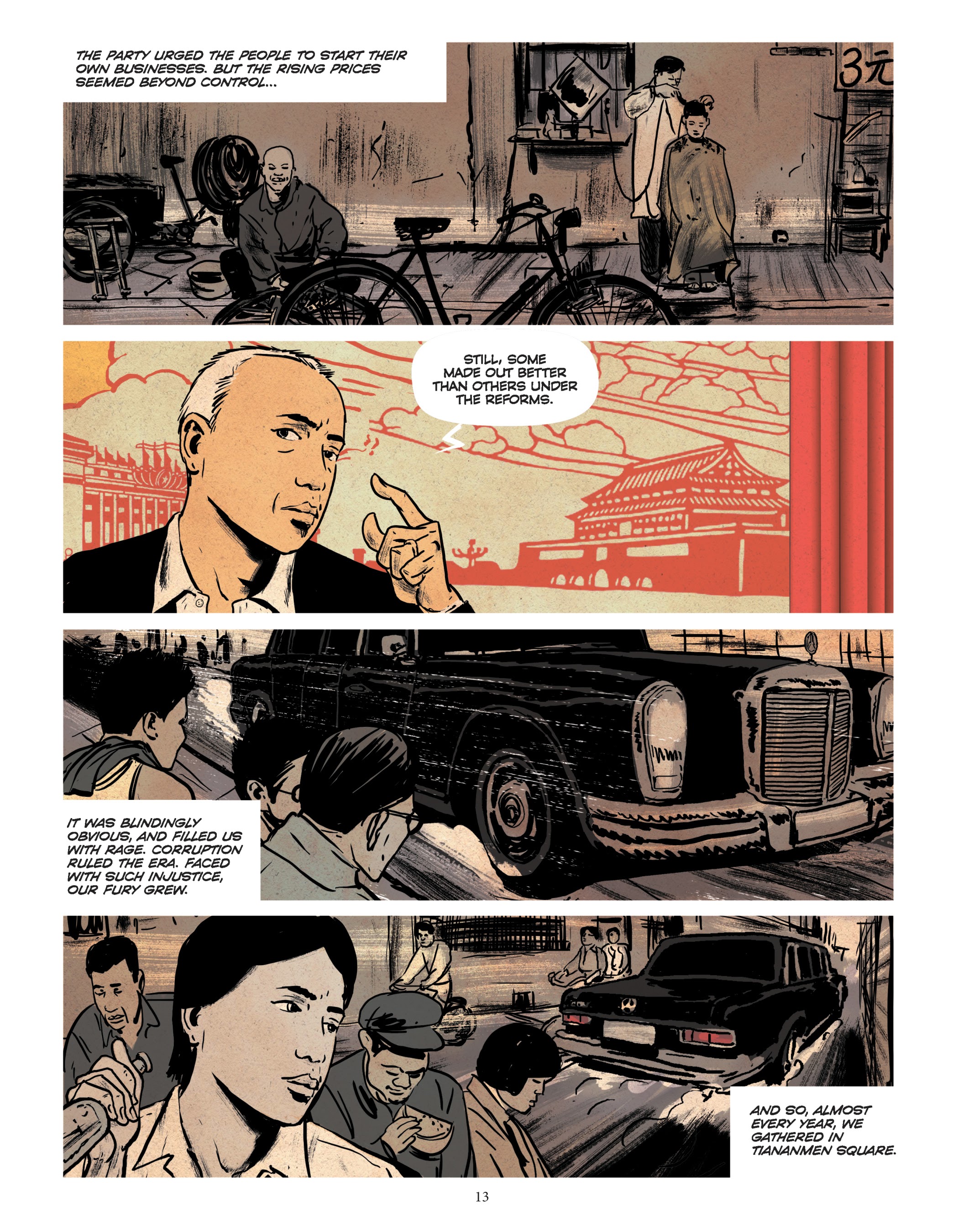 Read online Tiananmen 1989: Our Shattered Hopes comic -  Issue # TPB - 17