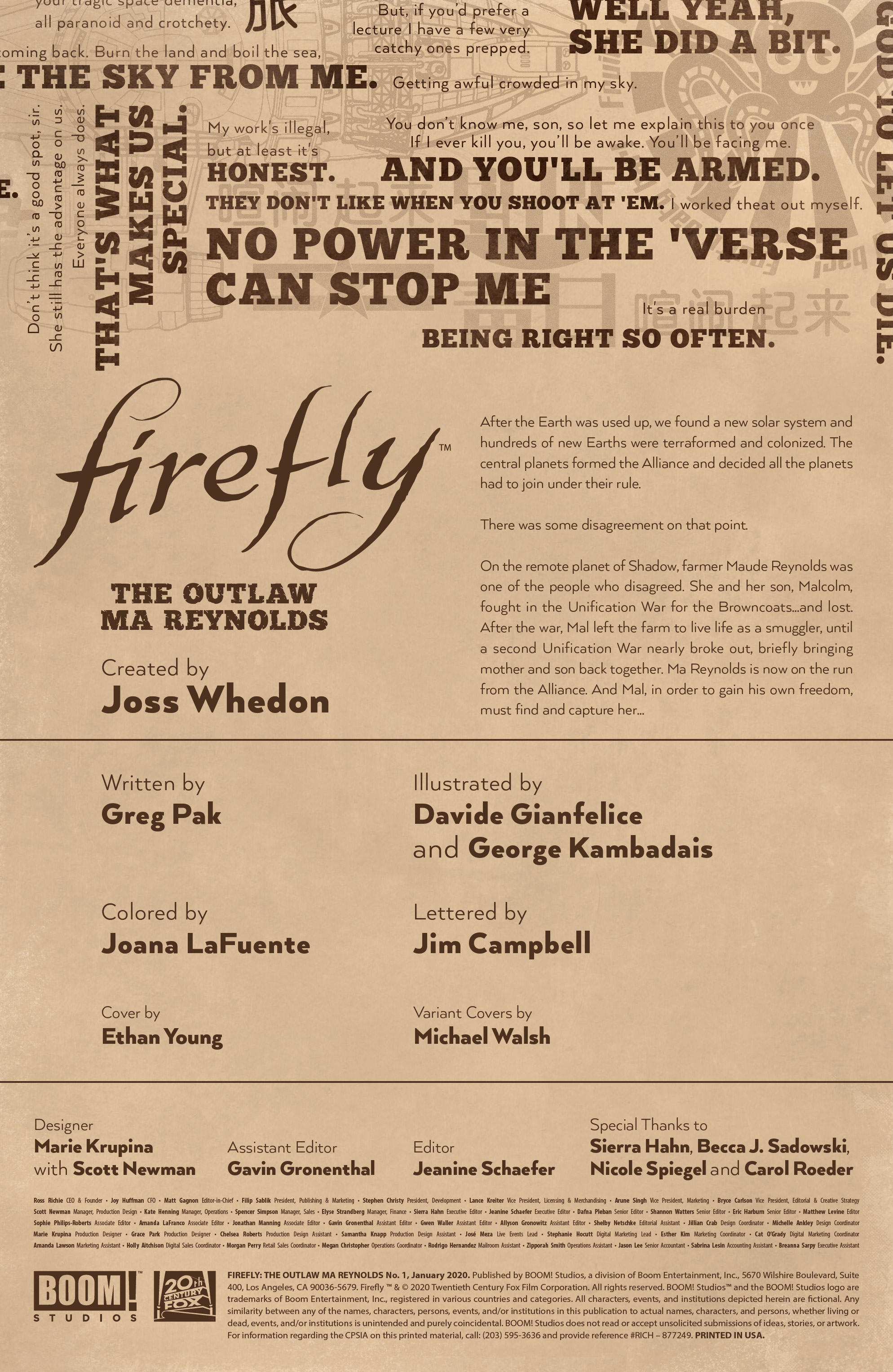 Read online Firefly: The Outlaw Ma Reynolds comic -  Issue # Full - 2