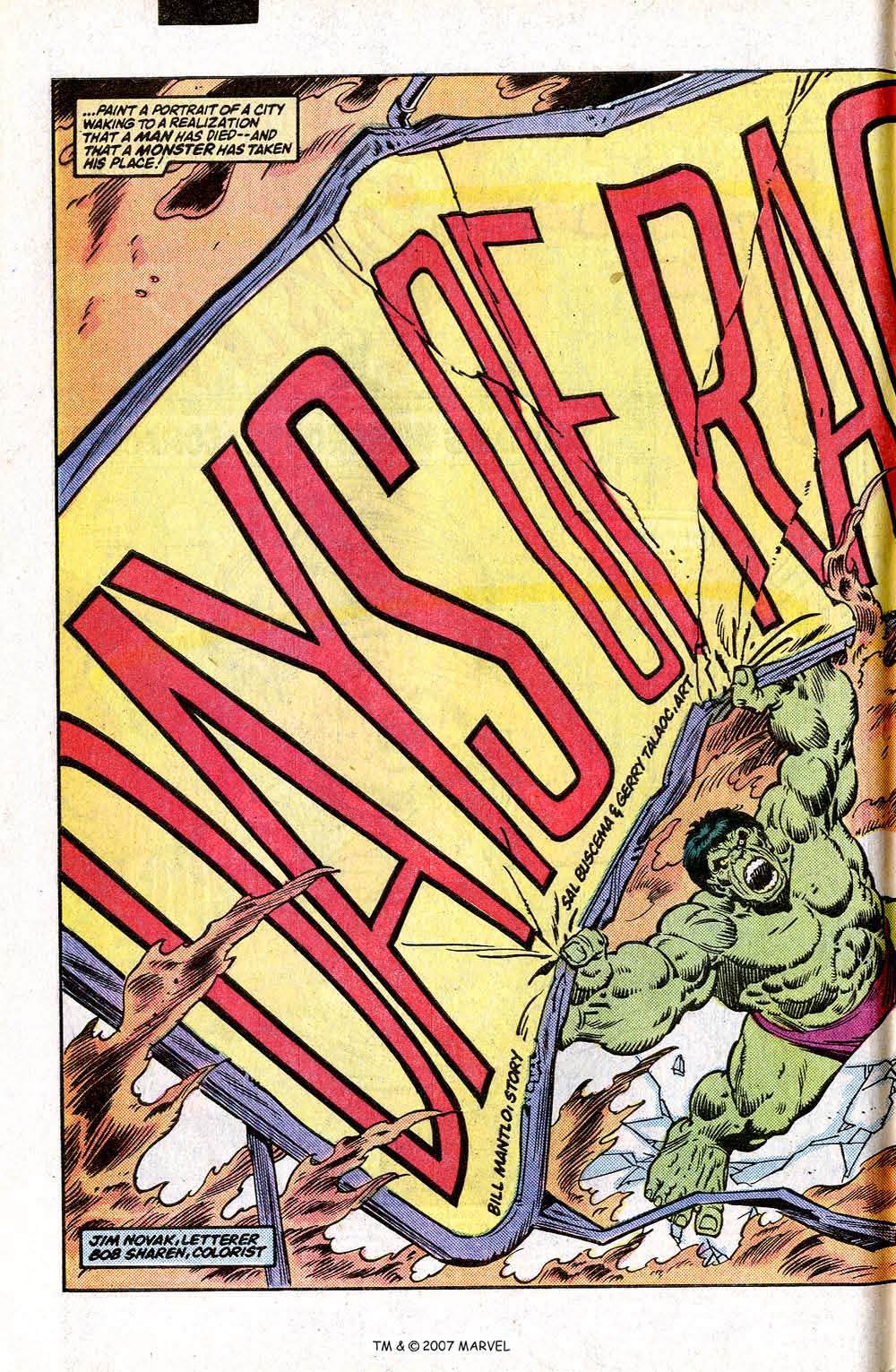 Read online The Incredible Hulk (1968) comic -  Issue #300 - 4