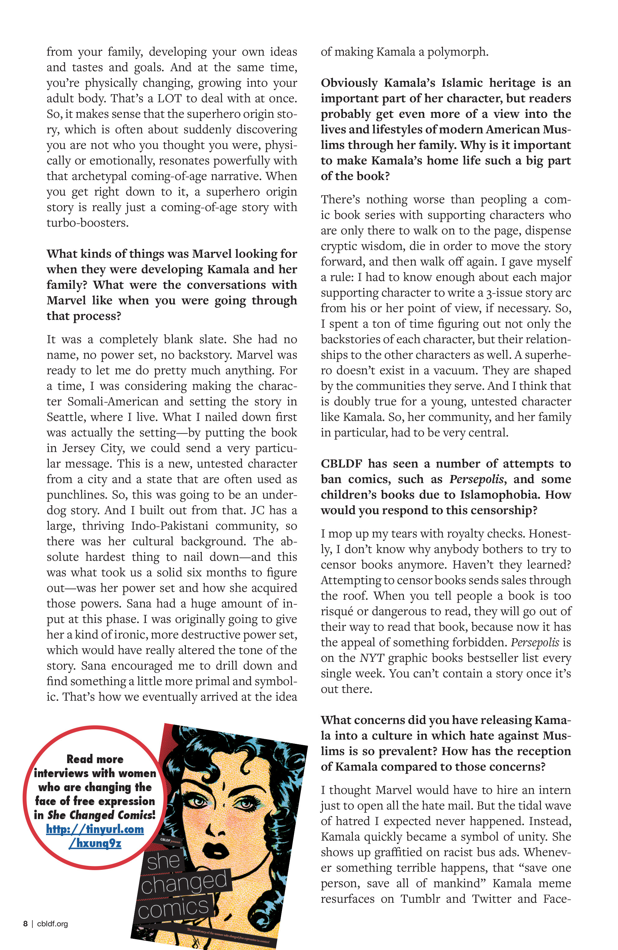 Read online CBLDF Defender Vol. 2 comic -  Issue #1 - 8