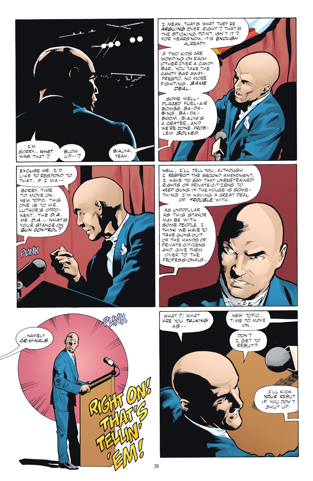Superman: President Luthor issue TPB - Page 37