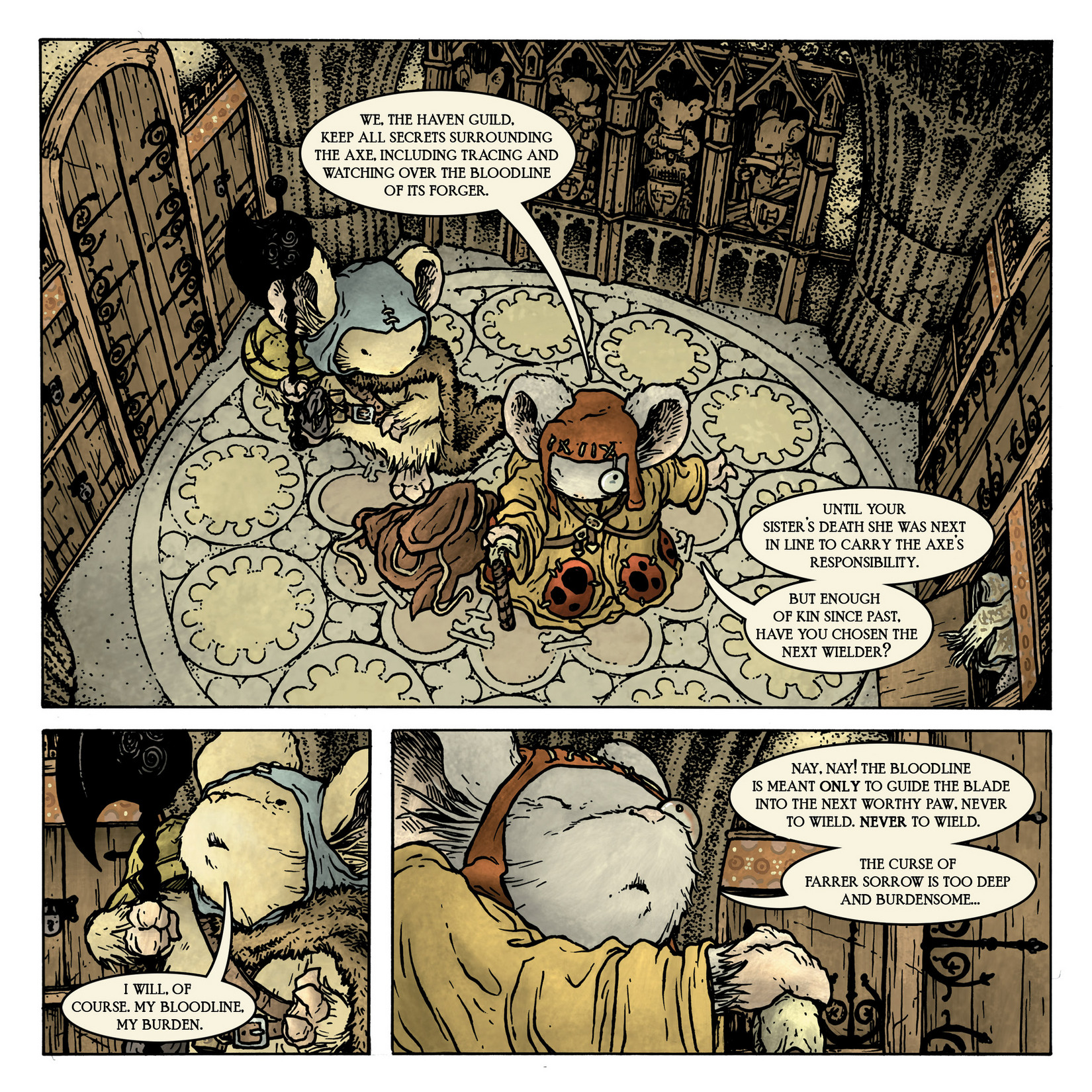 Read online Mouse Guard: The Black Axe comic -  Issue #6 - 10