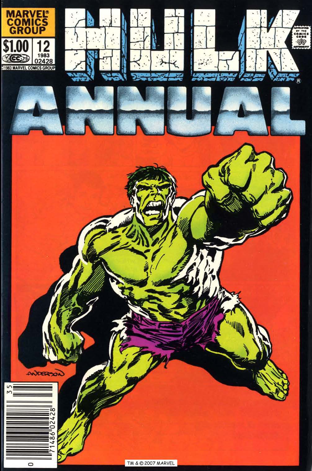 Read online The Incredible Hulk Annual comic -  Issue #12 - 1