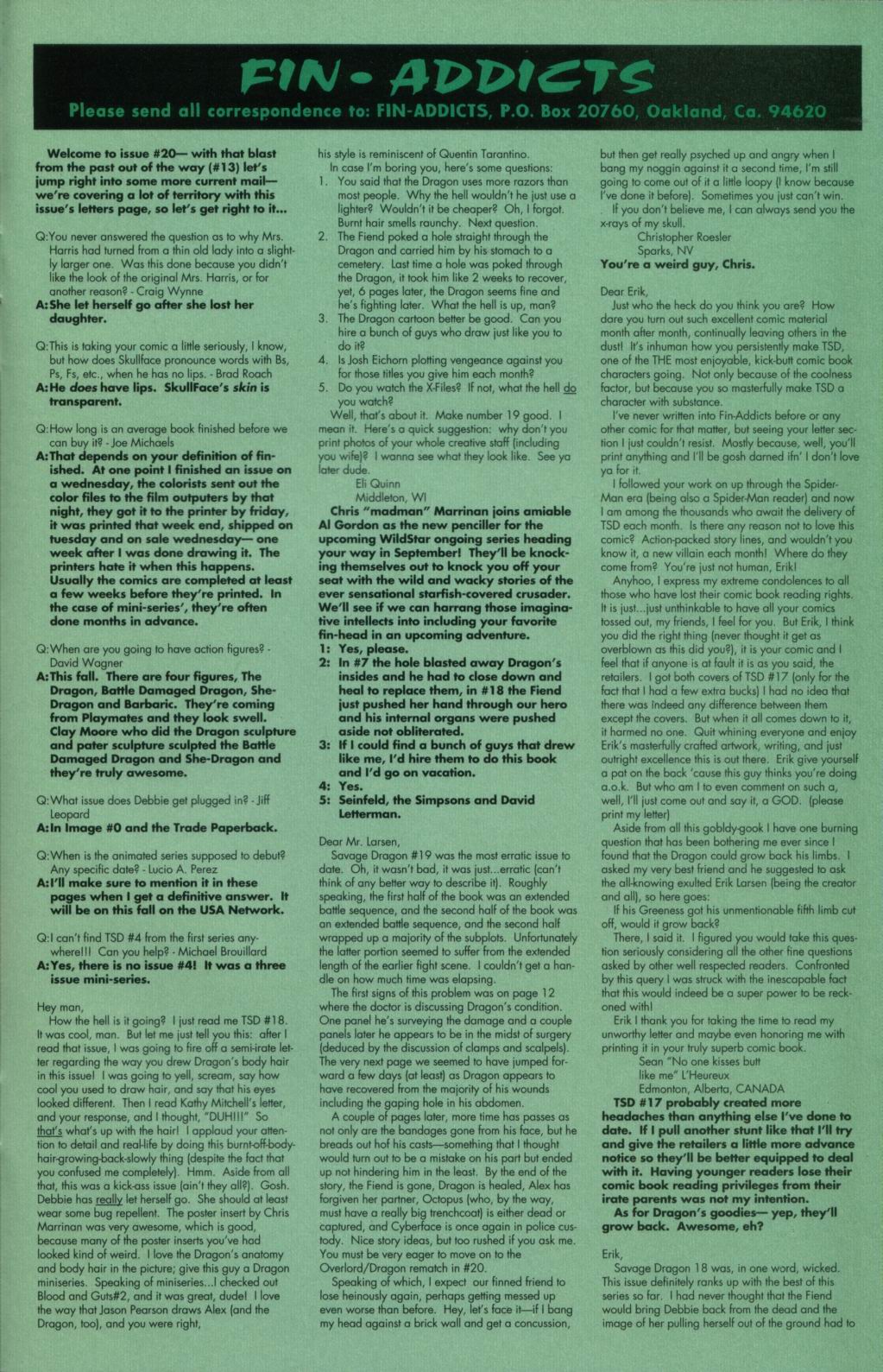 Read online The Savage Dragon (1993) comic -  Issue #20 - 23