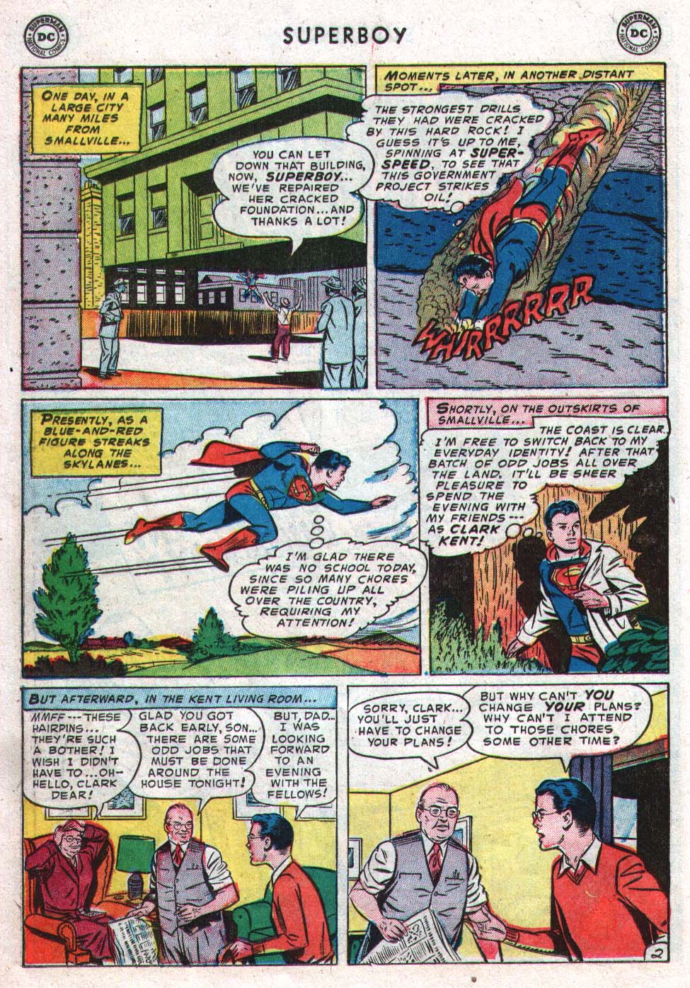 Read online Superboy (1949) comic -  Issue #27 - 27