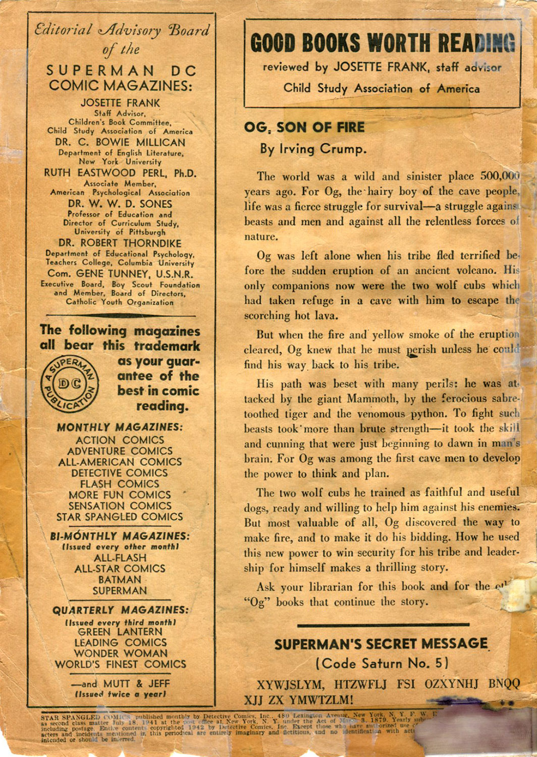 Read online Star Spangled Comics comic -  Issue #12 - 2