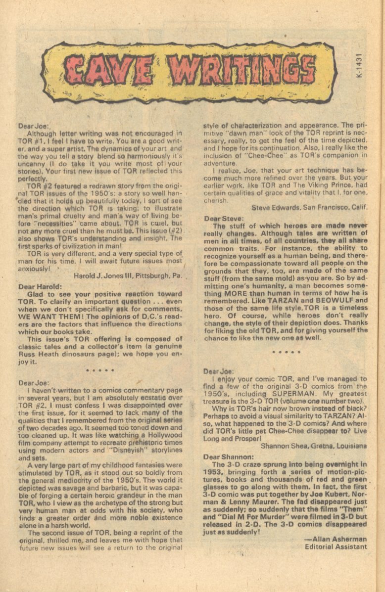 Read online Tor (1975) comic -  Issue #4 - 8