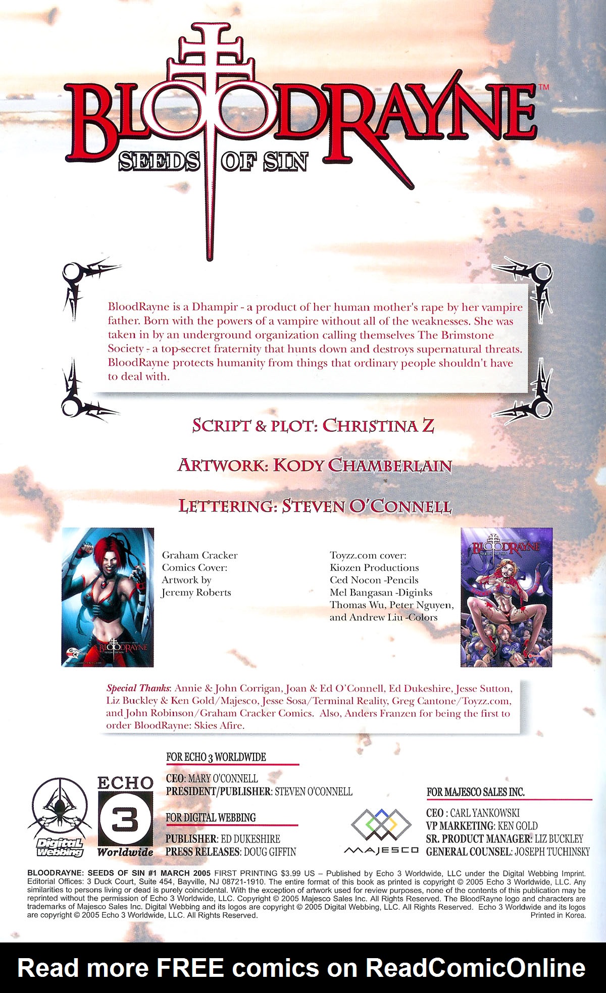 Read online BloodRayne: Seeds of Sin comic -  Issue # Full - 3