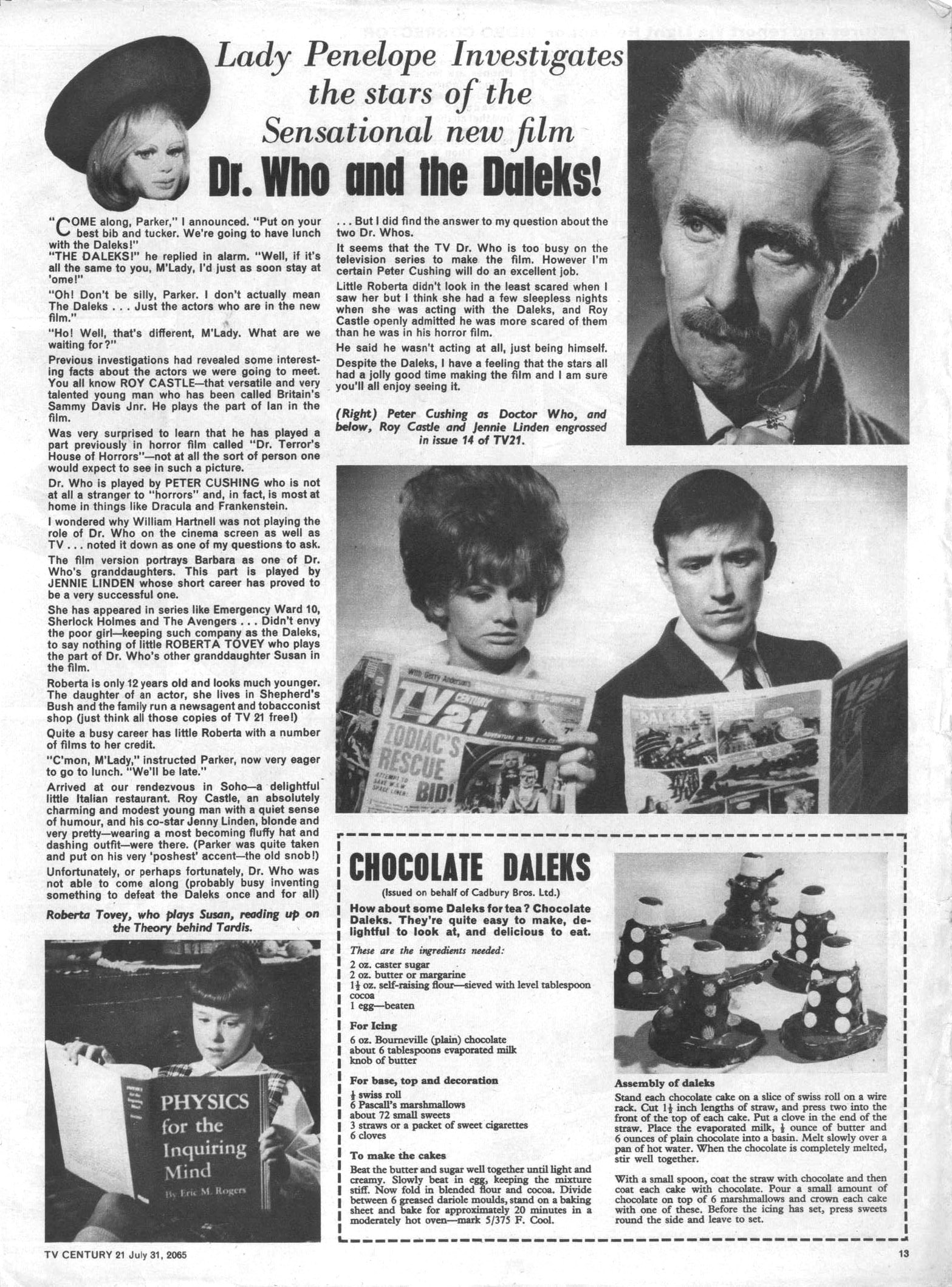 Read online TV Century 21 (TV 21) comic -  Issue #28 - 13