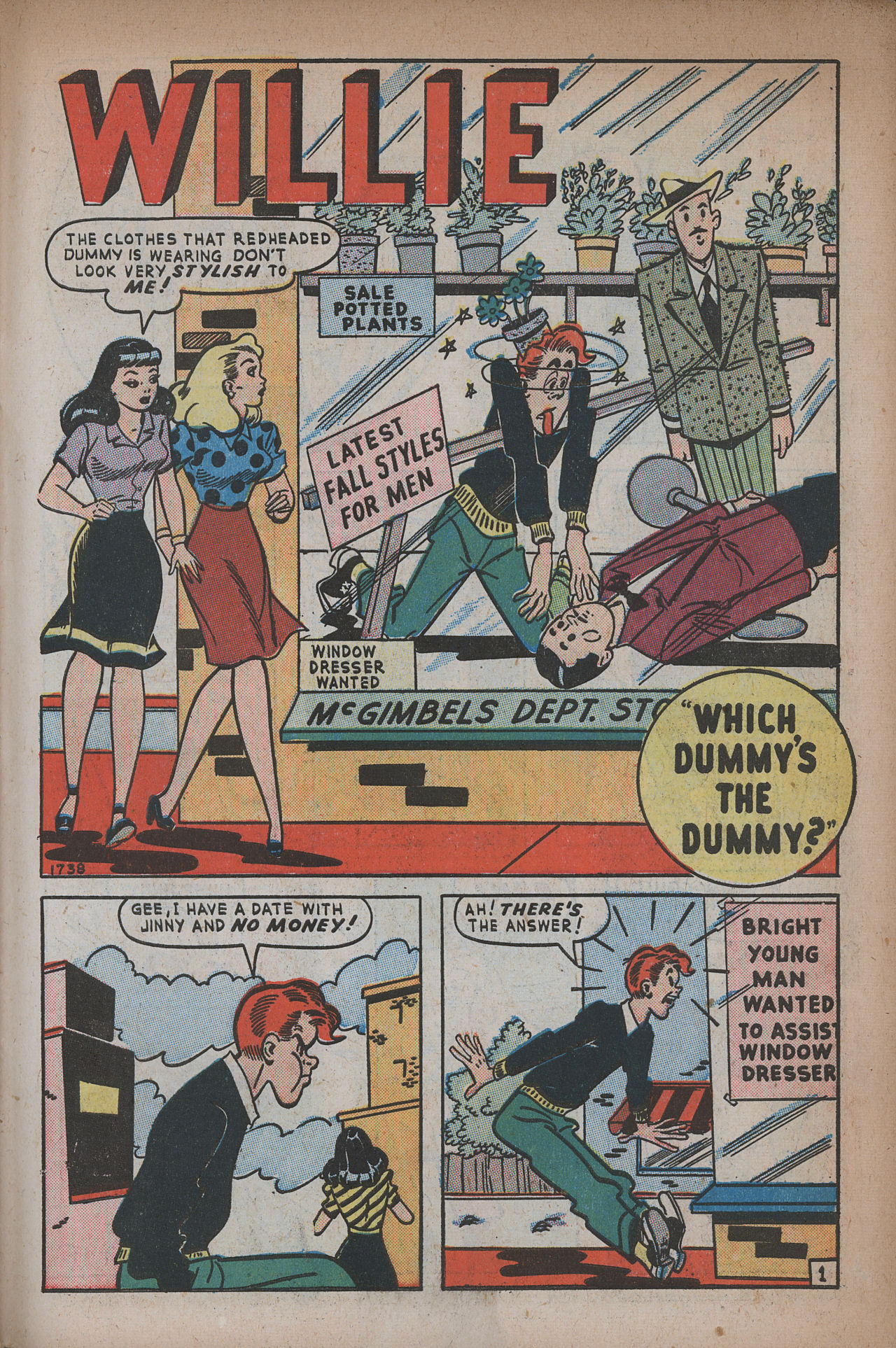 Read online Willie Comics (1946) comic -  Issue #13 - 43