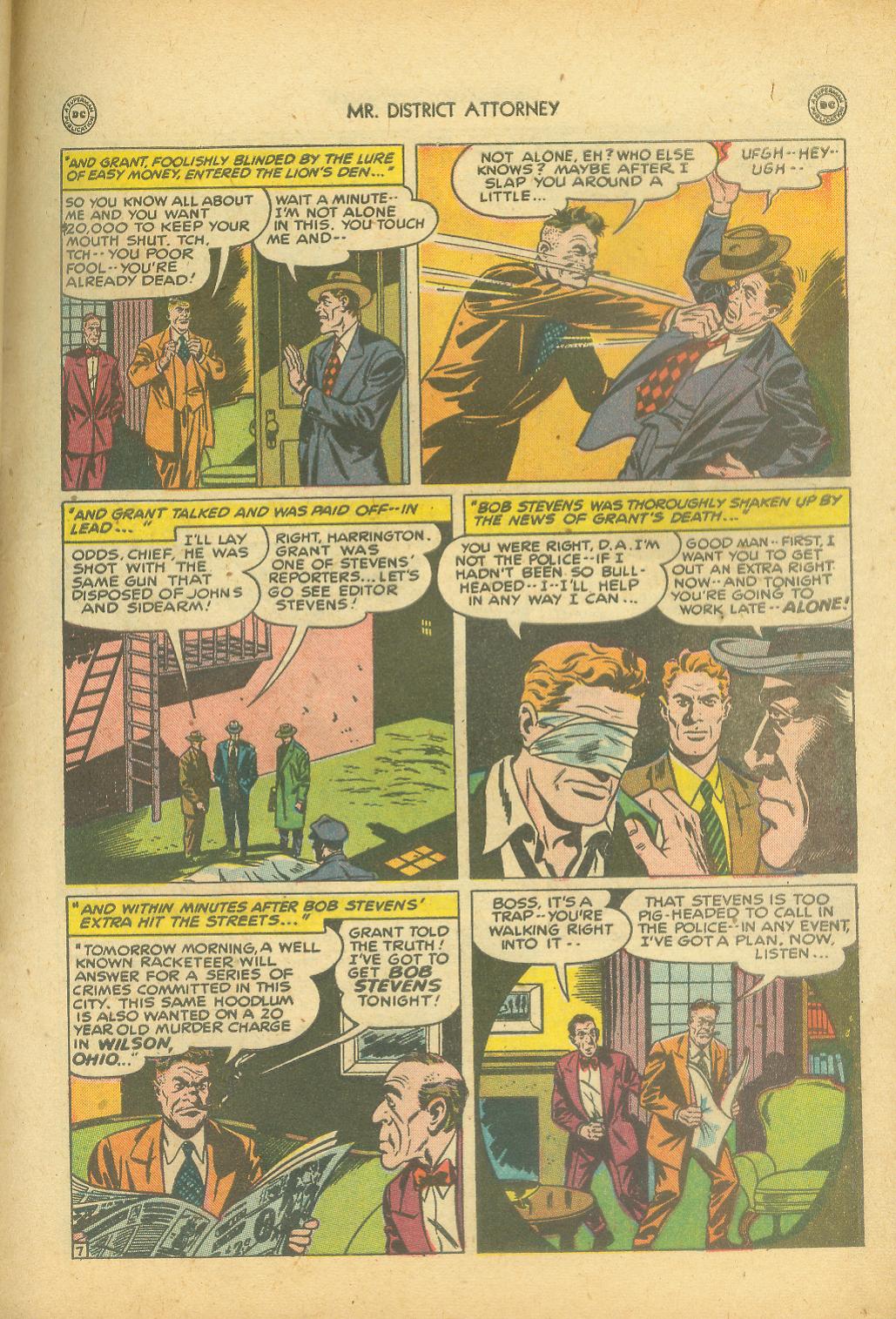 Read online Mr. District Attorney comic -  Issue #8 - 47