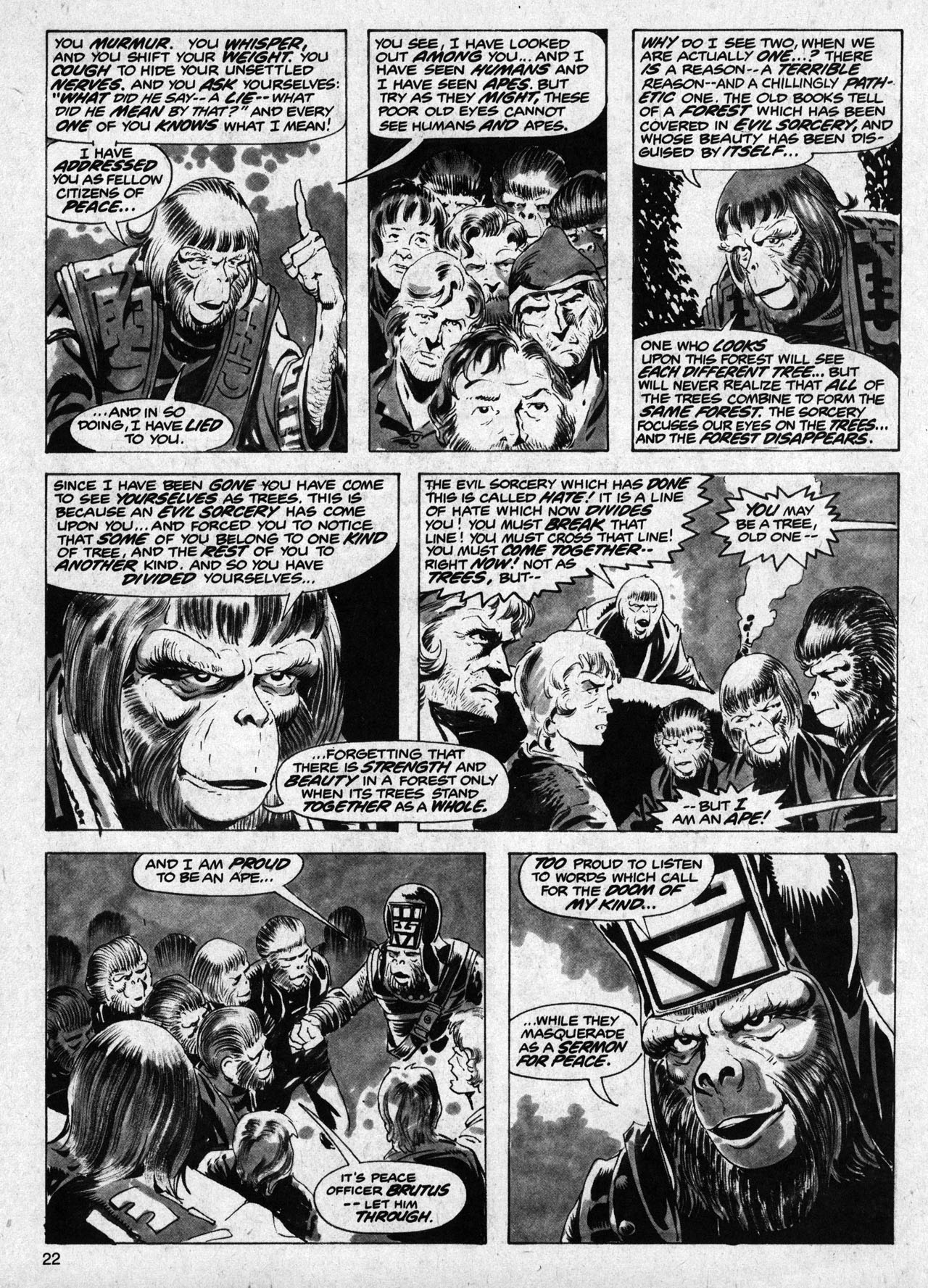 Read online Planet of the Apes comic -  Issue #11 - 22