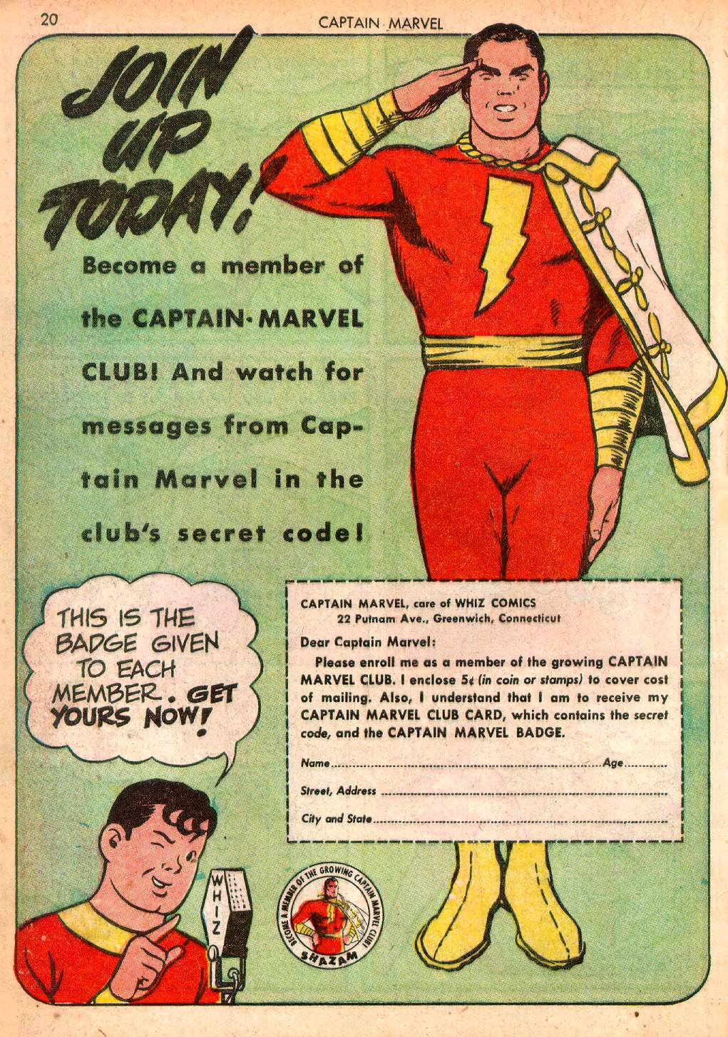 Read online Captain Marvel Adventures comic -  Issue #10 - 20