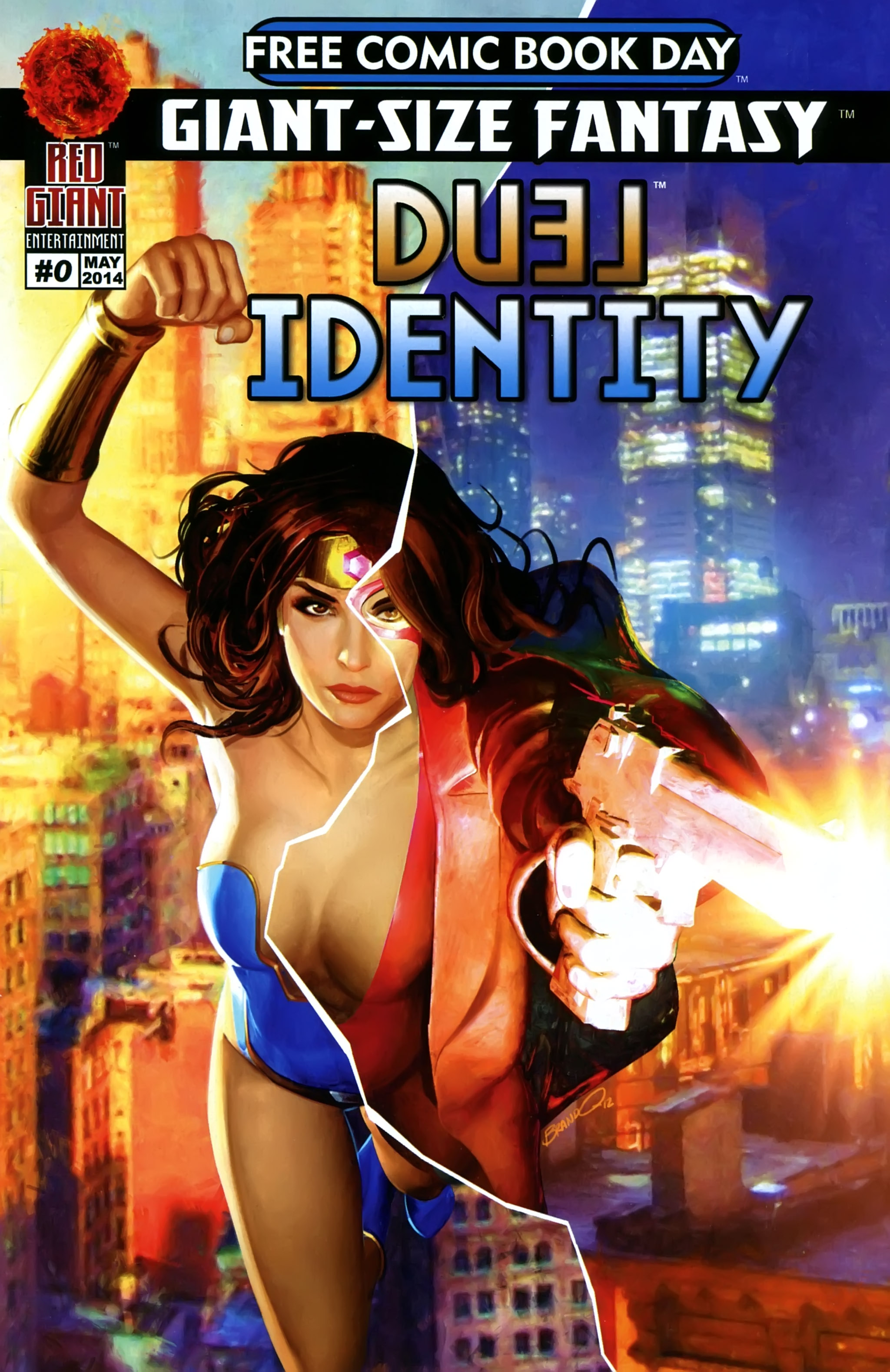 Read online Free Comic Book Day 2014 comic -  Issue # Red Giant - Giant Size Fantasy - Duel Identity & Pandora's Blogs Flipbook - 1