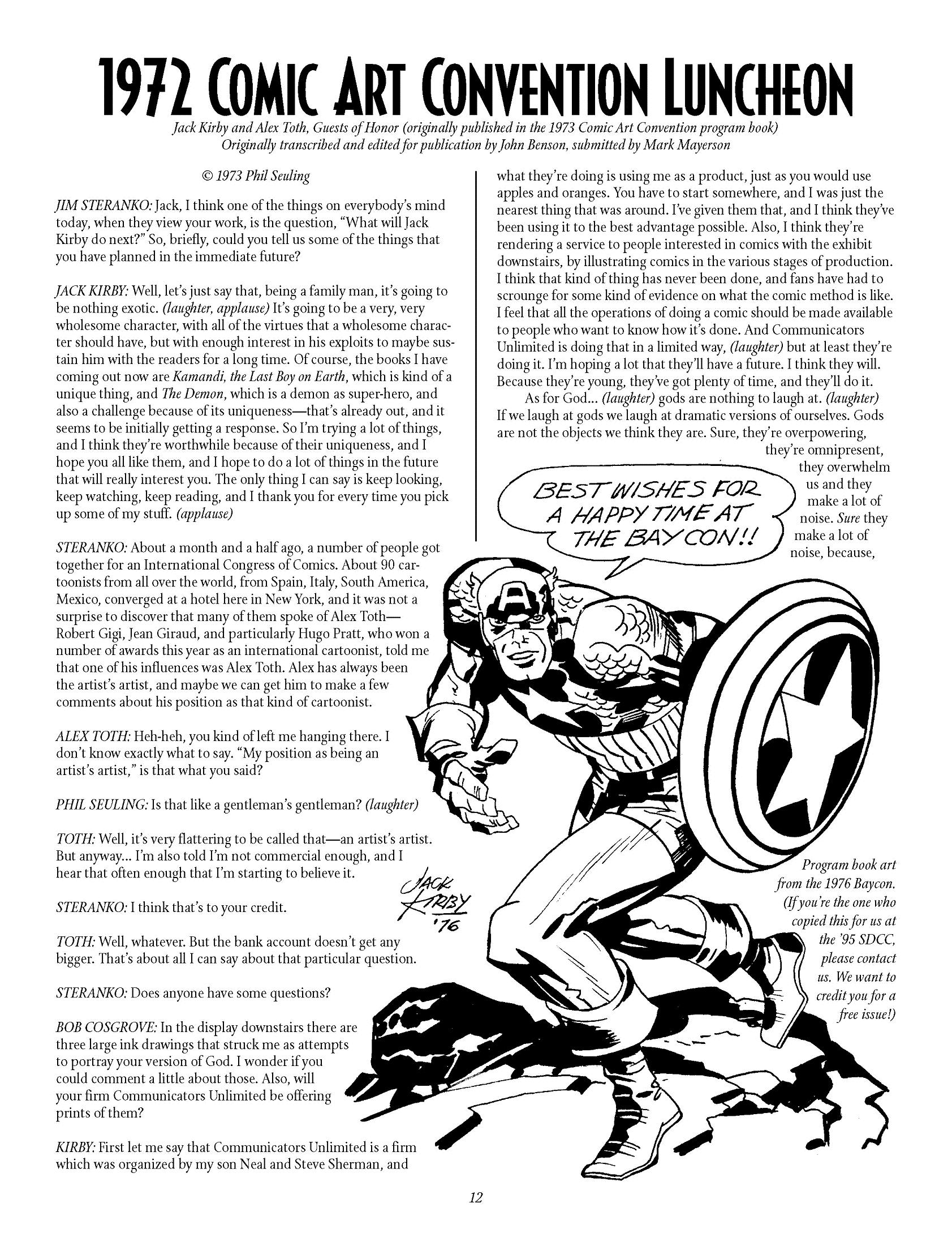 Read online The Jack Kirby Collector comic -  Issue #8 - 12