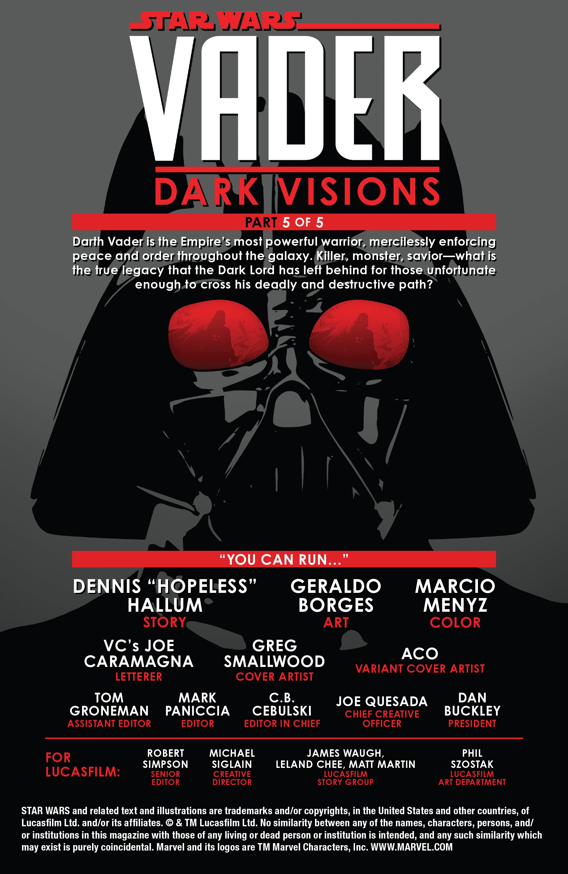Read online Star Wars: Vader: Dark Visions comic -  Issue #5 - 2