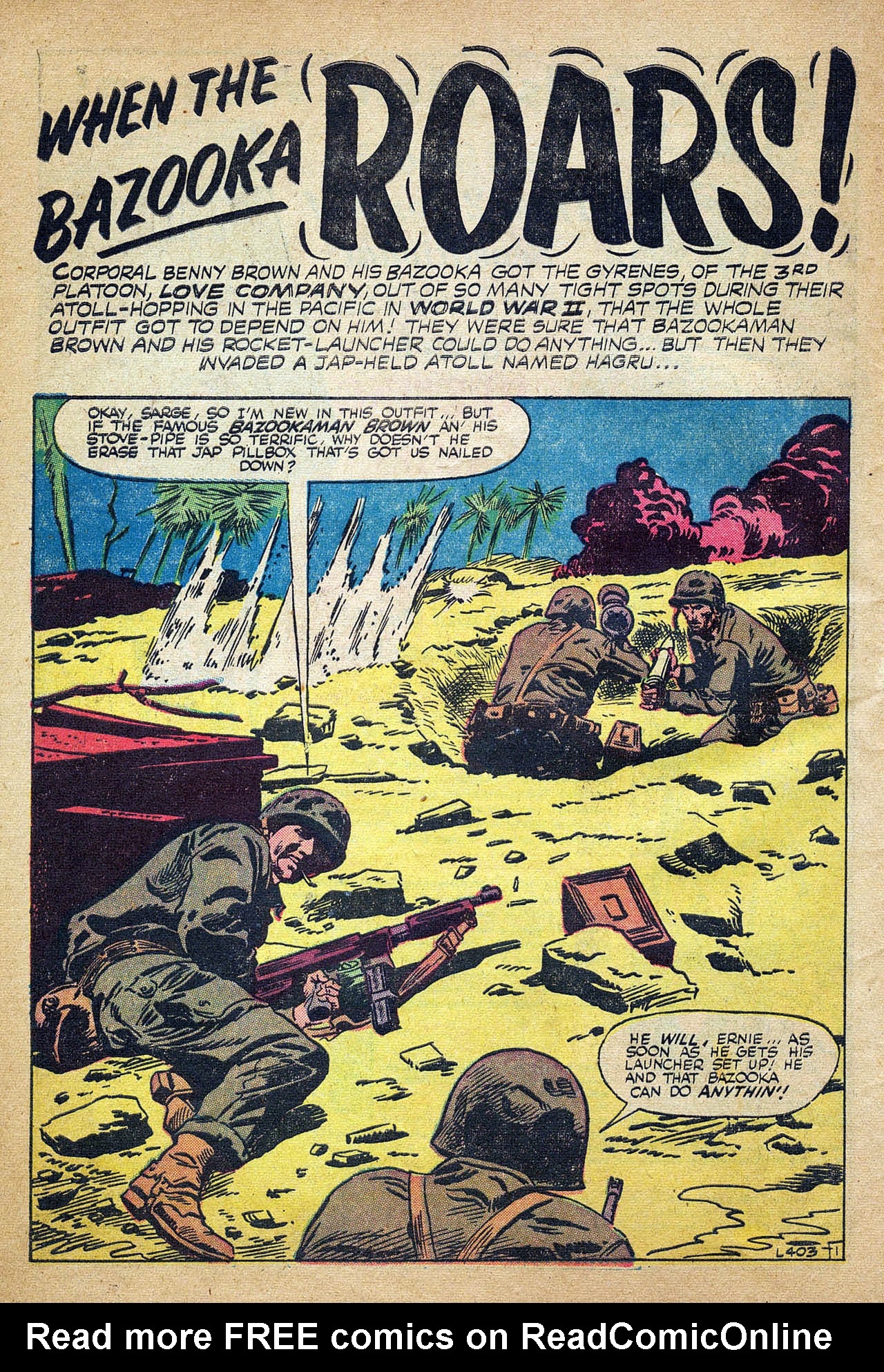 Read online Marines in Battle comic -  Issue #17 - 11