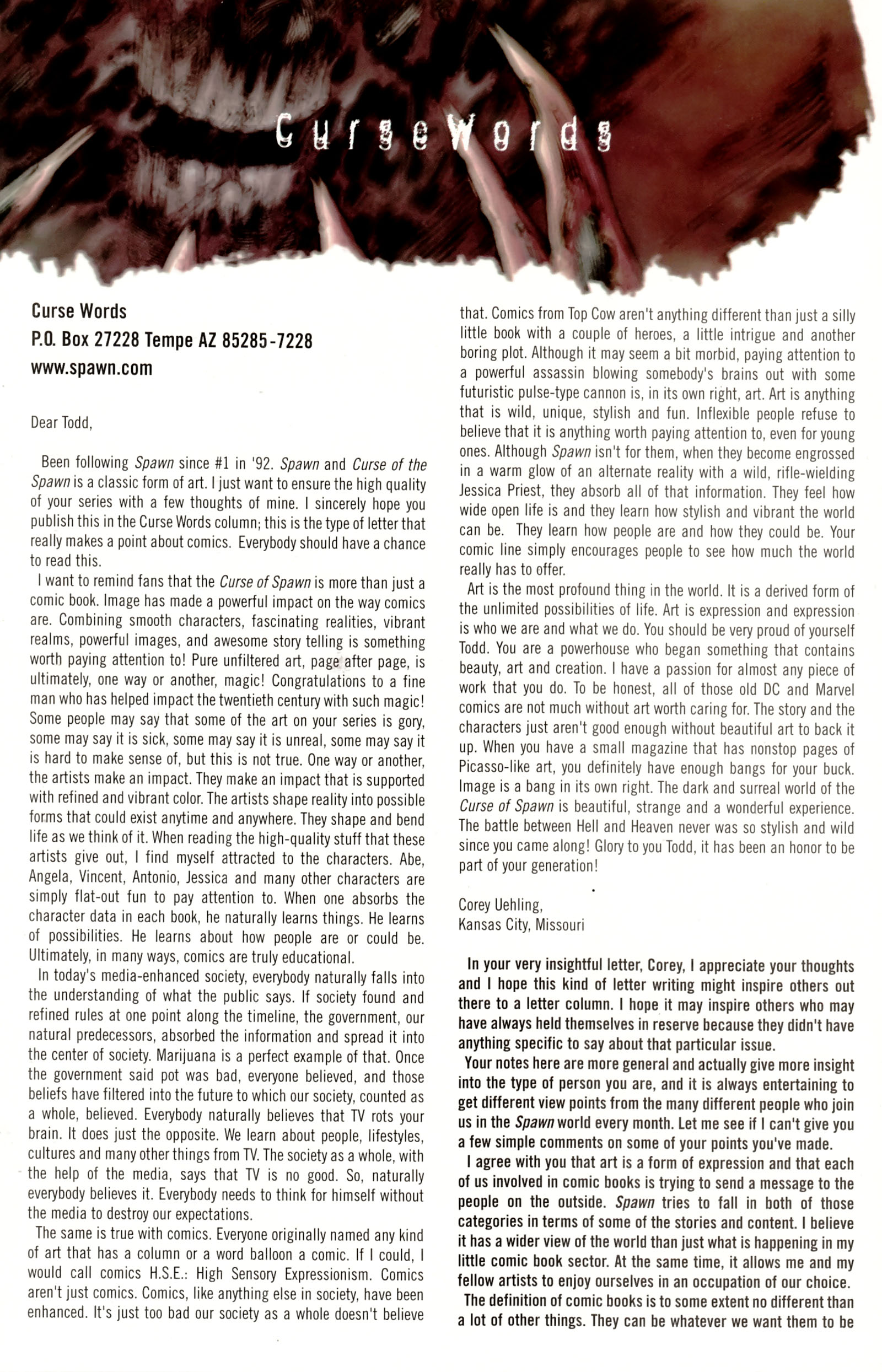 Read online Curse of the Spawn comic -  Issue #27 - 26