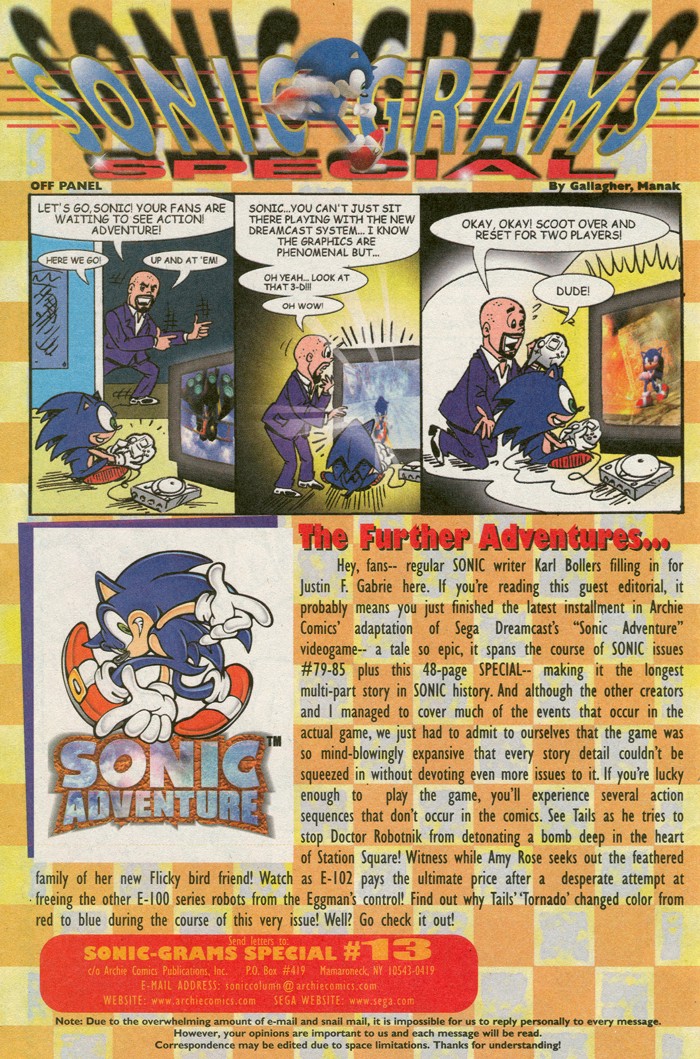 Read online Sonic Super Special comic -  Issue #13 - Sonic Adventure 01 - 41