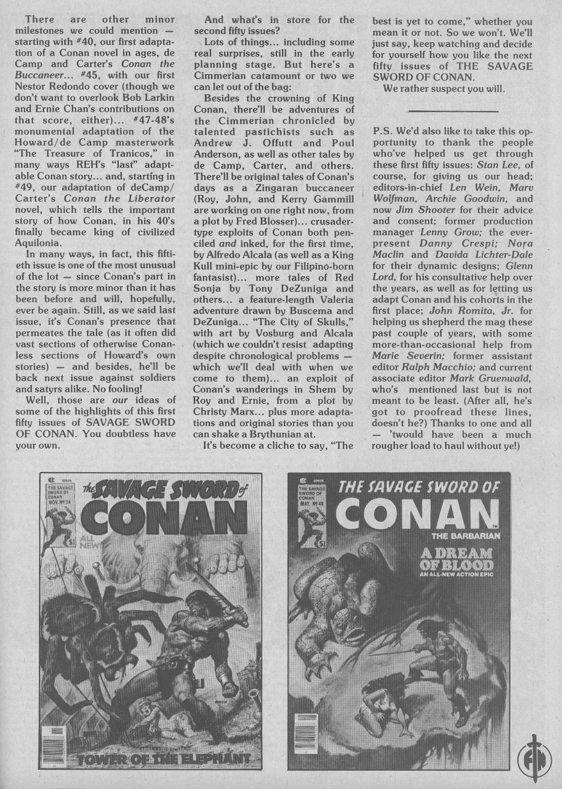 Read online The Savage Sword Of Conan comic -  Issue #50 - 59