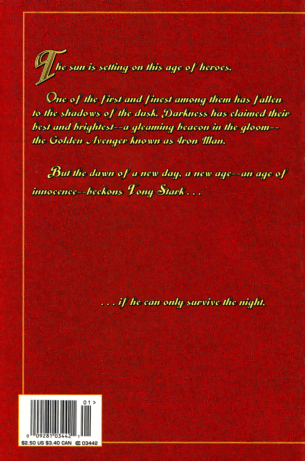 Read online Age of Innocence: The Rebirth of Iron Man comic -  Issue # Full - 31