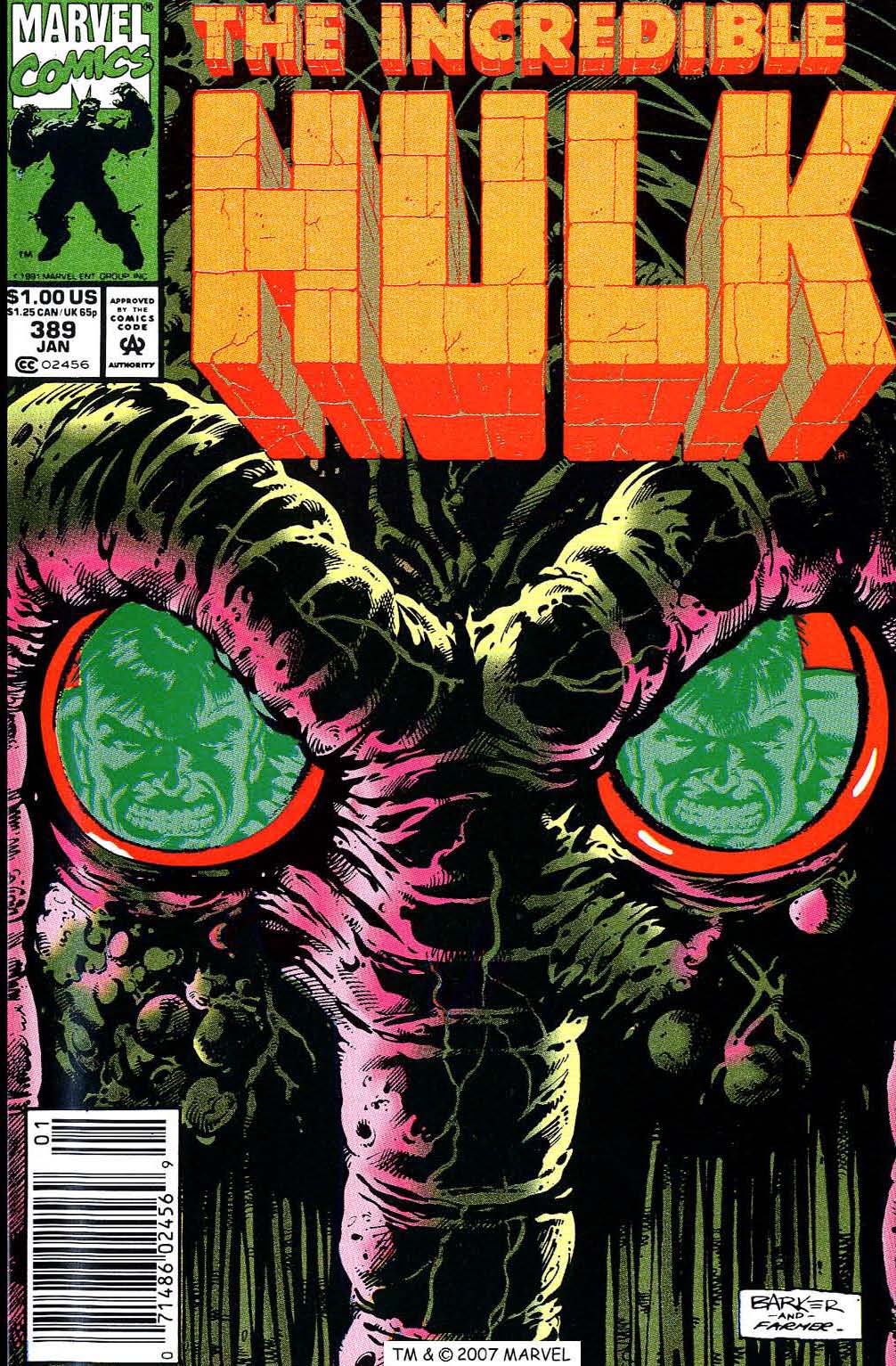 Read online The Incredible Hulk (1968) comic -  Issue #389 - 1