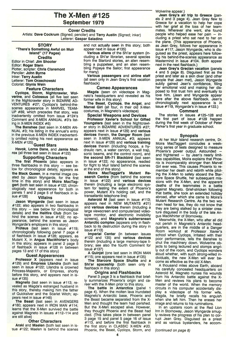 The Official Marvel Index To The X-Men (1987) issue 7 - Page 6