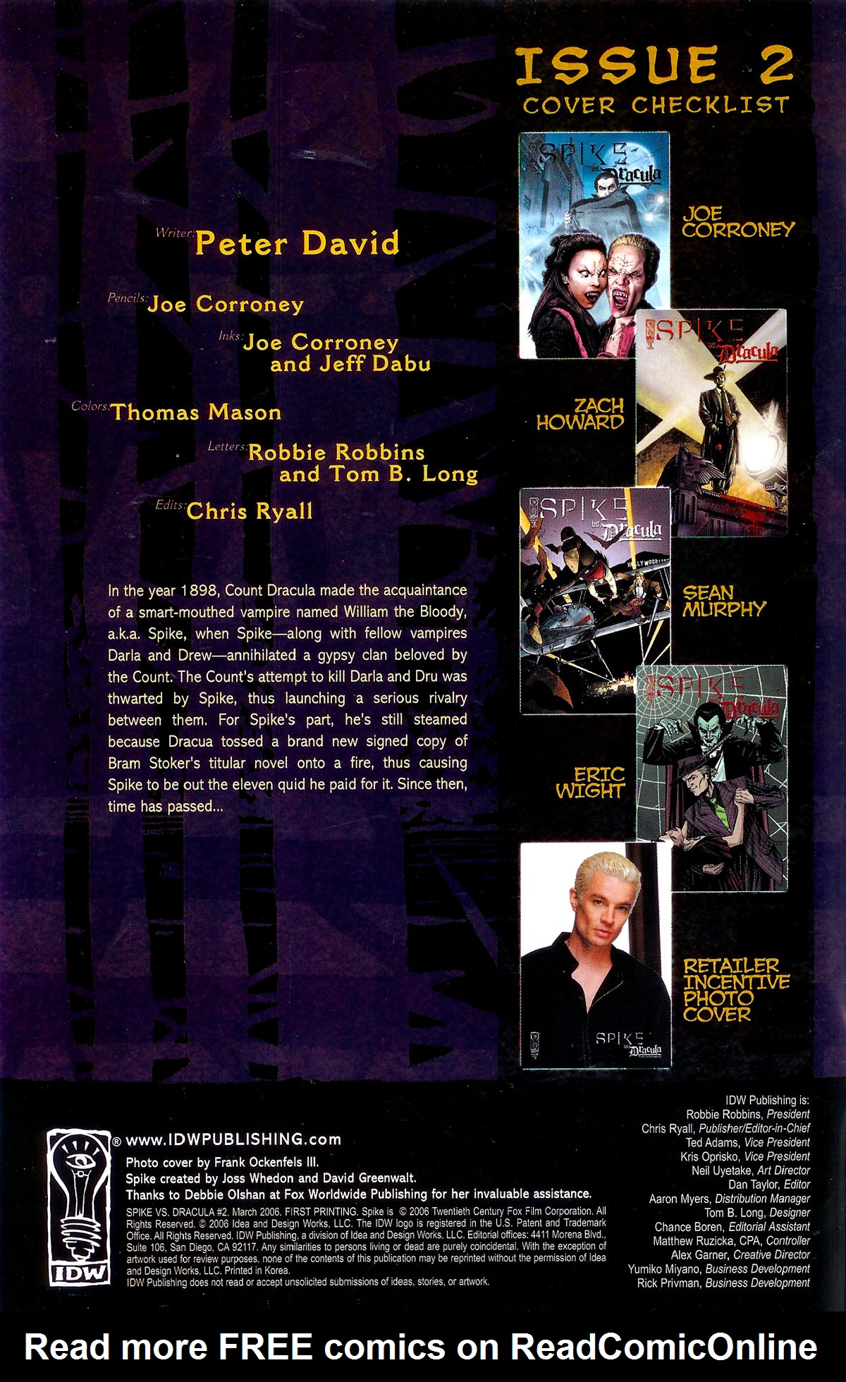 Read online Spike vs. Dracula comic -  Issue #2 - 2