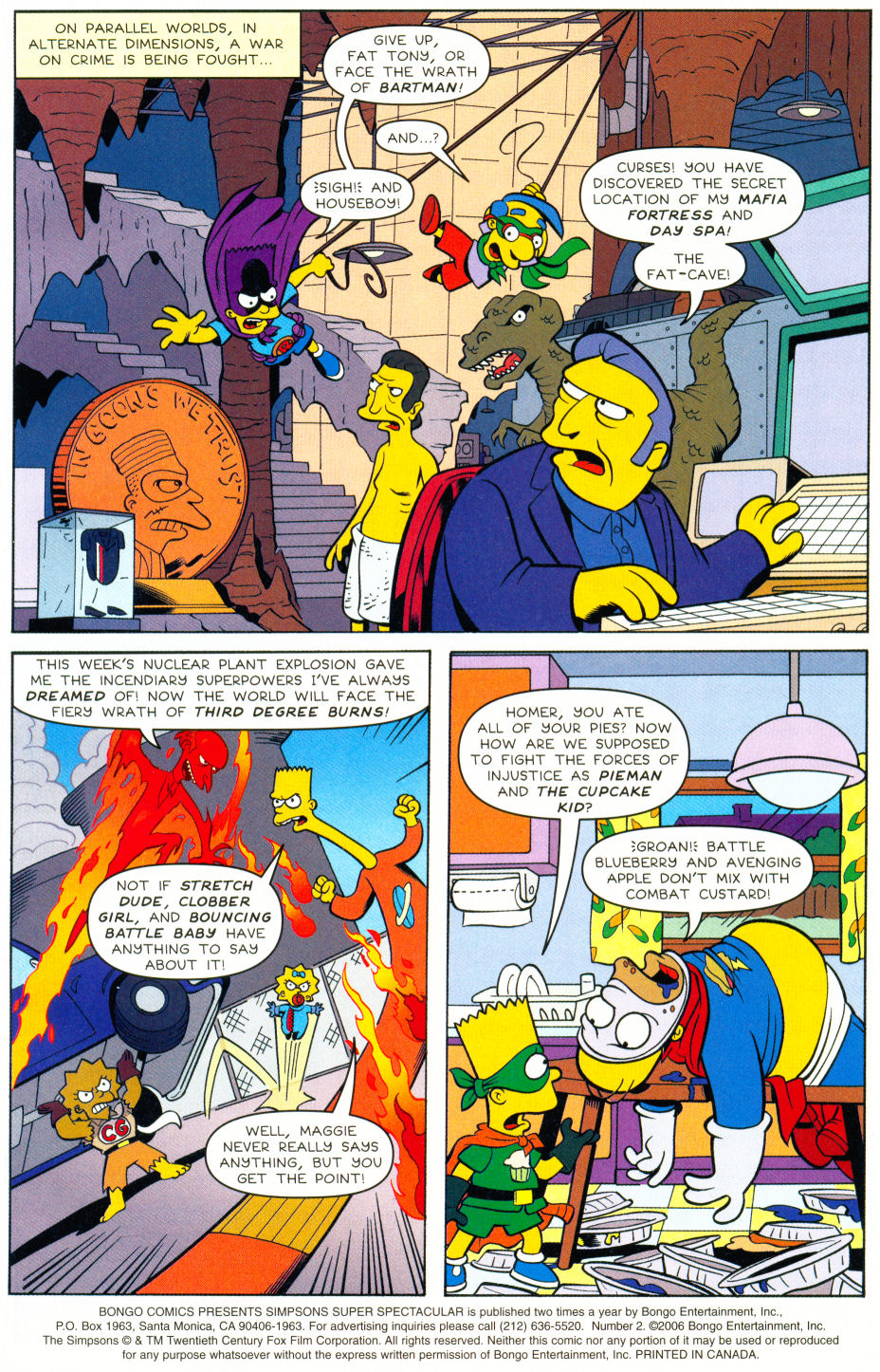 Read online Bongo Comics Presents Simpsons Super Spectacular comic -  Issue #2 - 2
