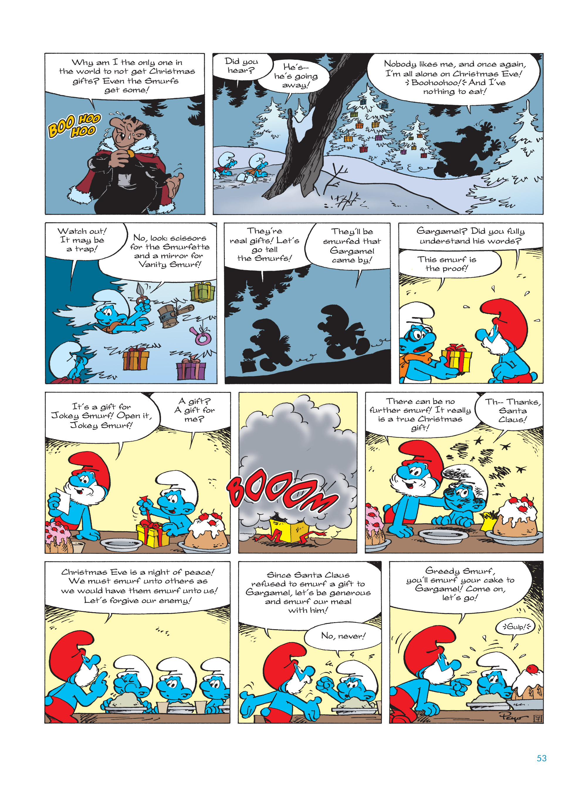 Read online The Smurfs Christmas comic -  Issue # Full - 53