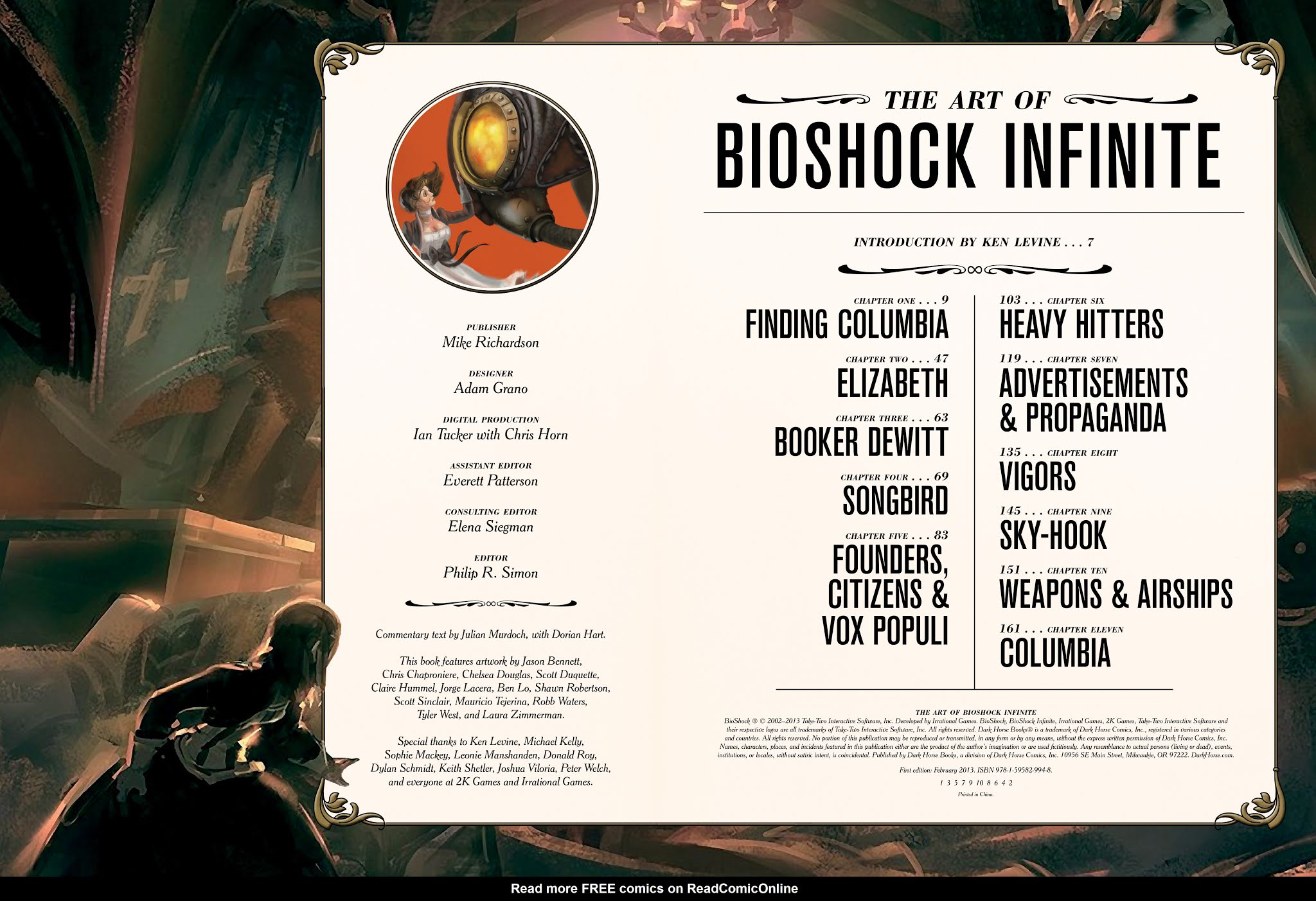 Read online The Art of Bioshock Infinite comic -  Issue # TPB - 5